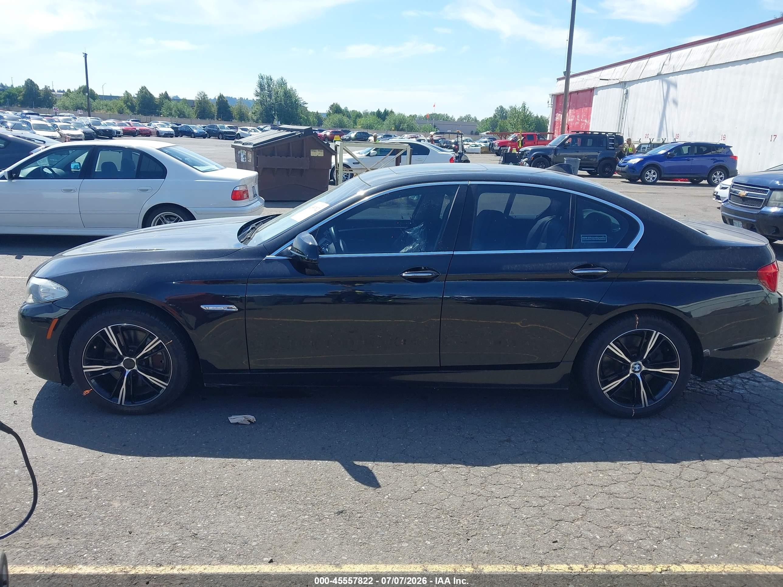 2013 Bmw 550i Xdrive Black vin: WBAFU9C53DDY70587