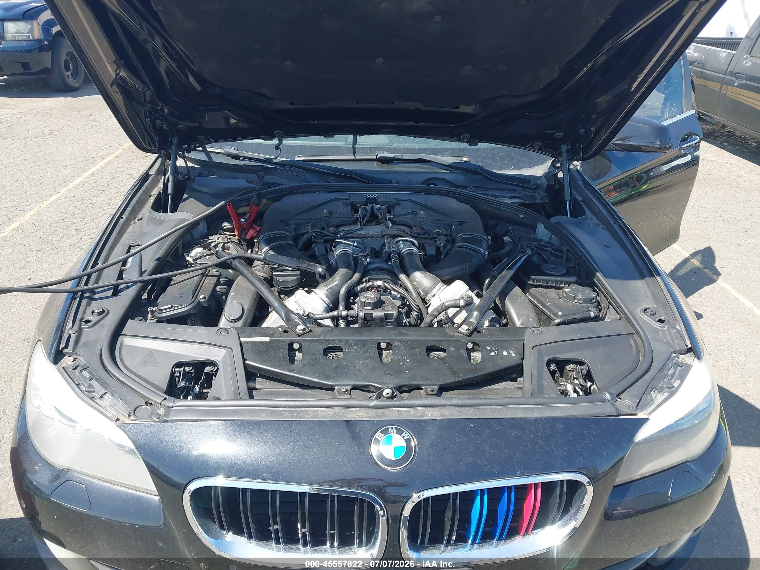 2013 Bmw 550i Xdrive Black vin: WBAFU9C53DDY70587