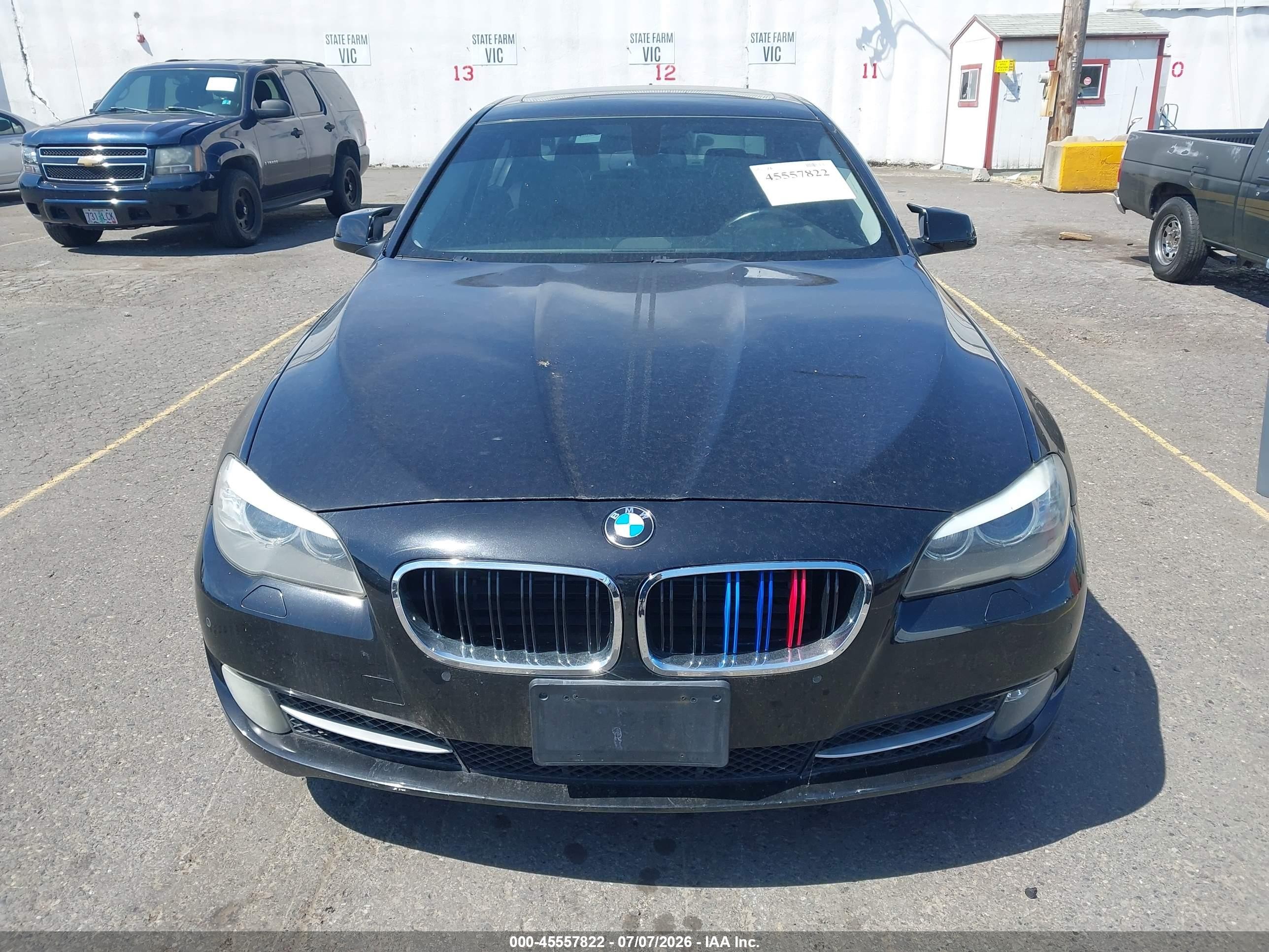 2013 Bmw 550i Xdrive Black vin: WBAFU9C53DDY70587