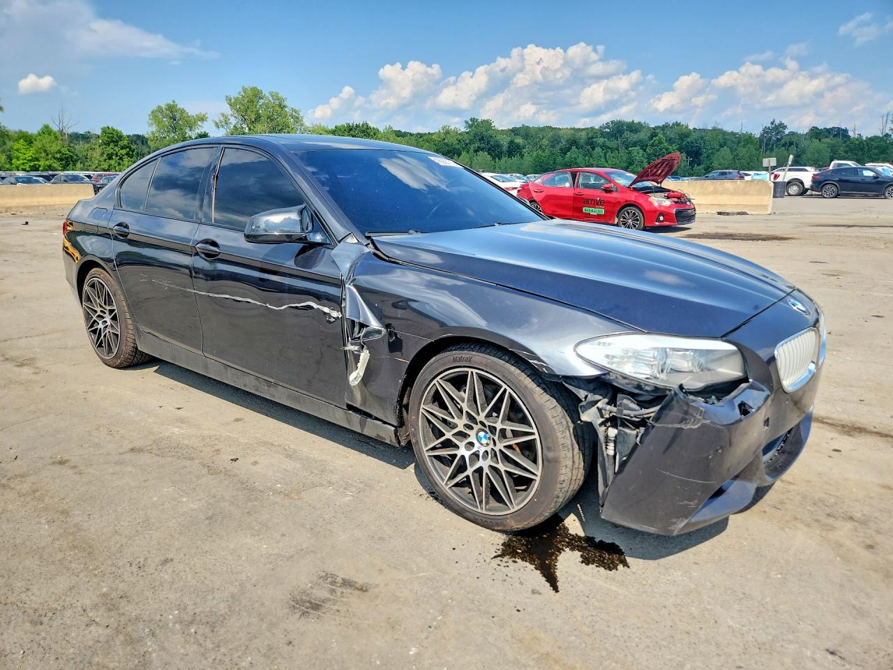 2011 Bmw 550 Xi Charcoal vin: WBAFU9C54BC785857