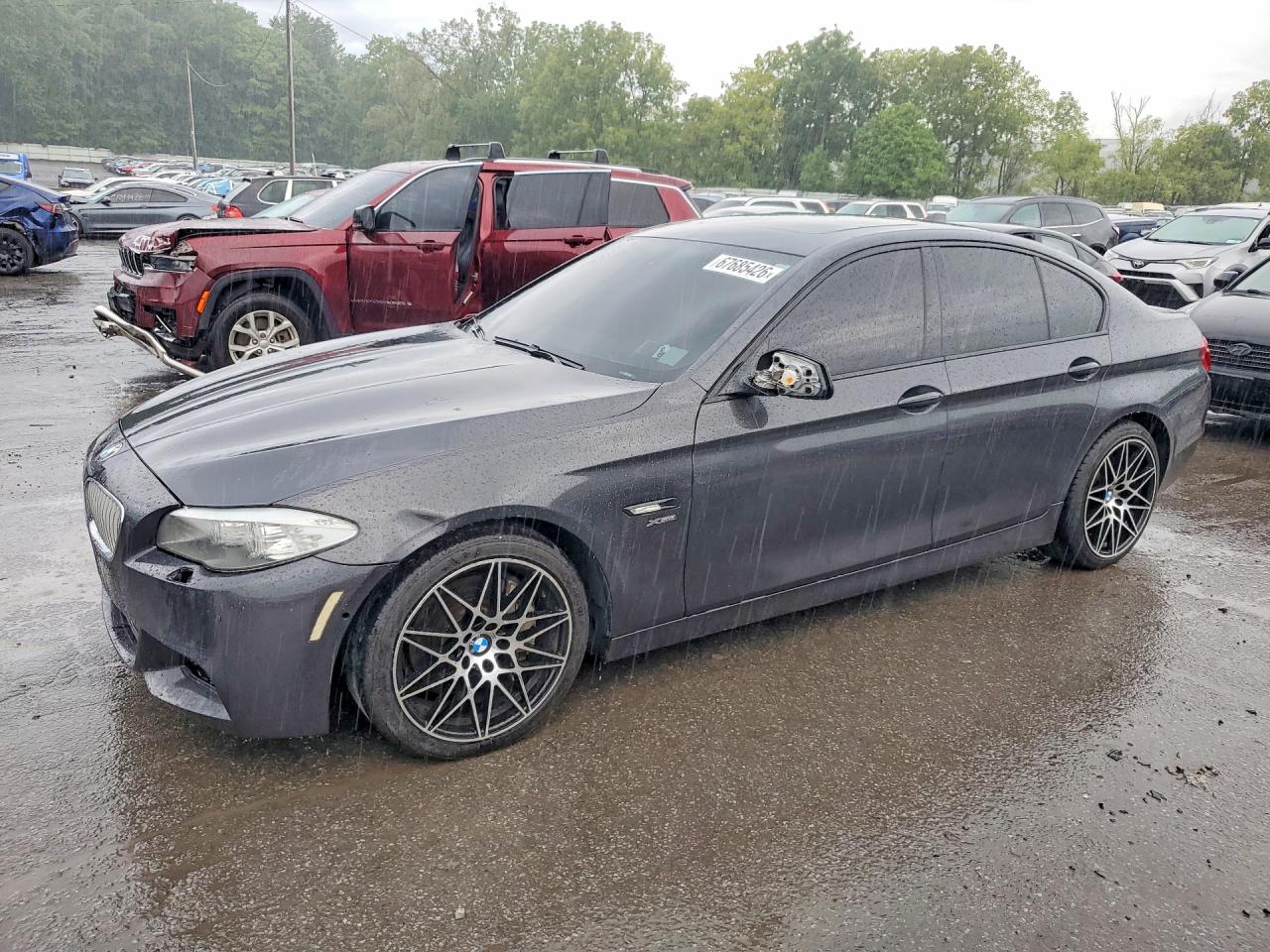 2011 Bmw 550 Xi Gray vin: WBAFU9C54BC785857