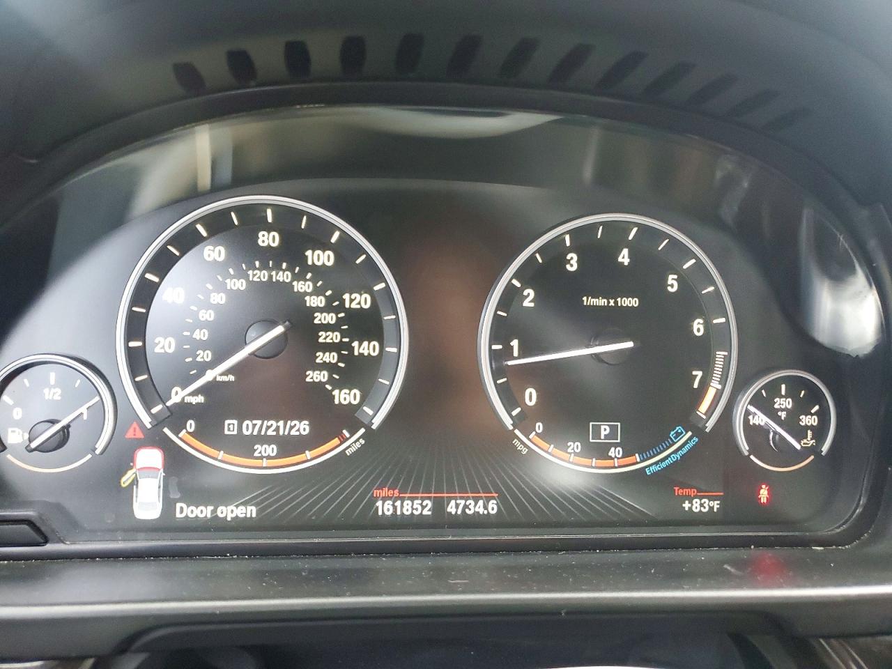 2013 Bmw 550 Xi White vin: WBAFU9C54DDY72400