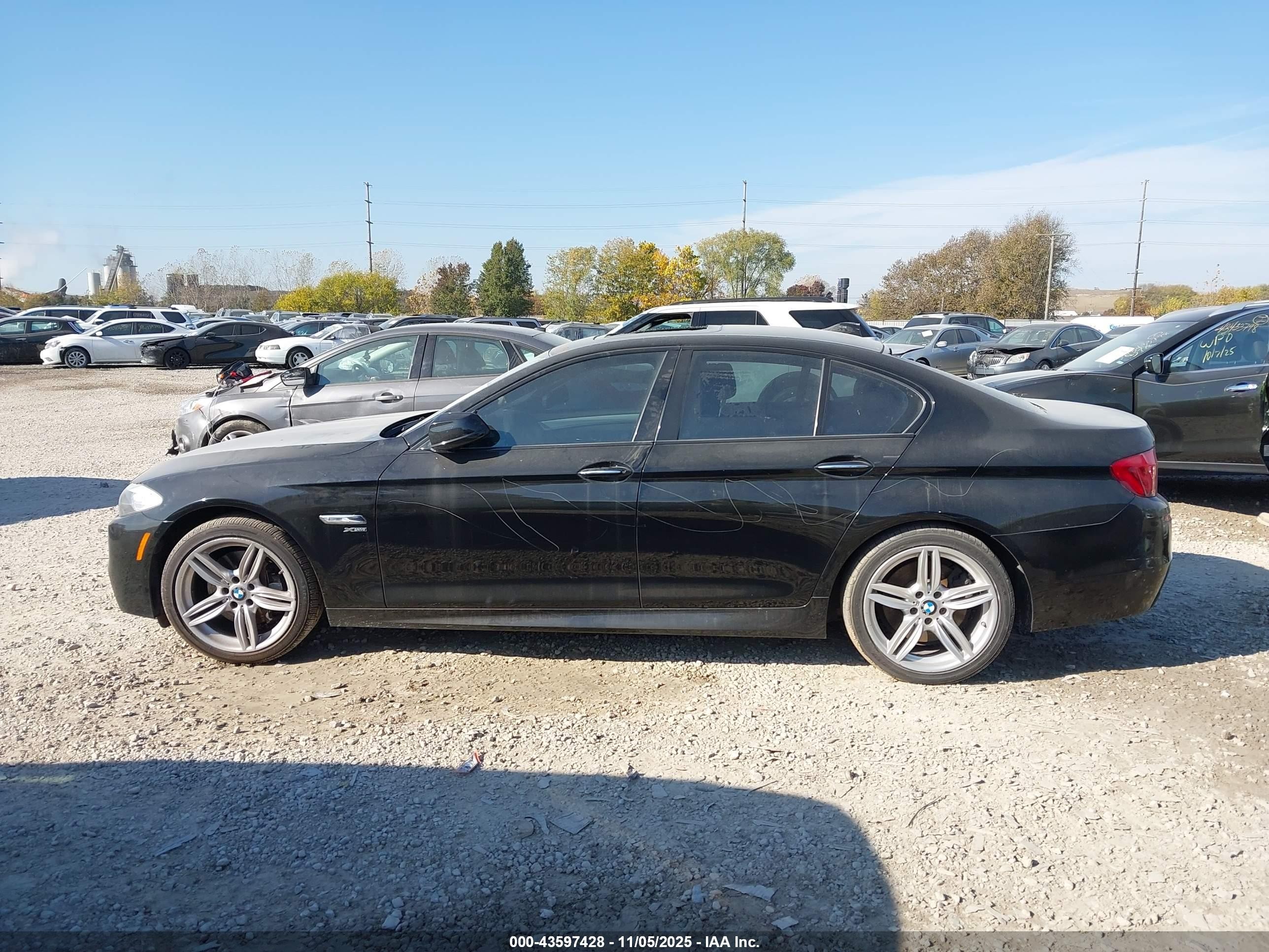 2012 Bmw 550i Xdrive Black vin: WBAFU9C55CC787991