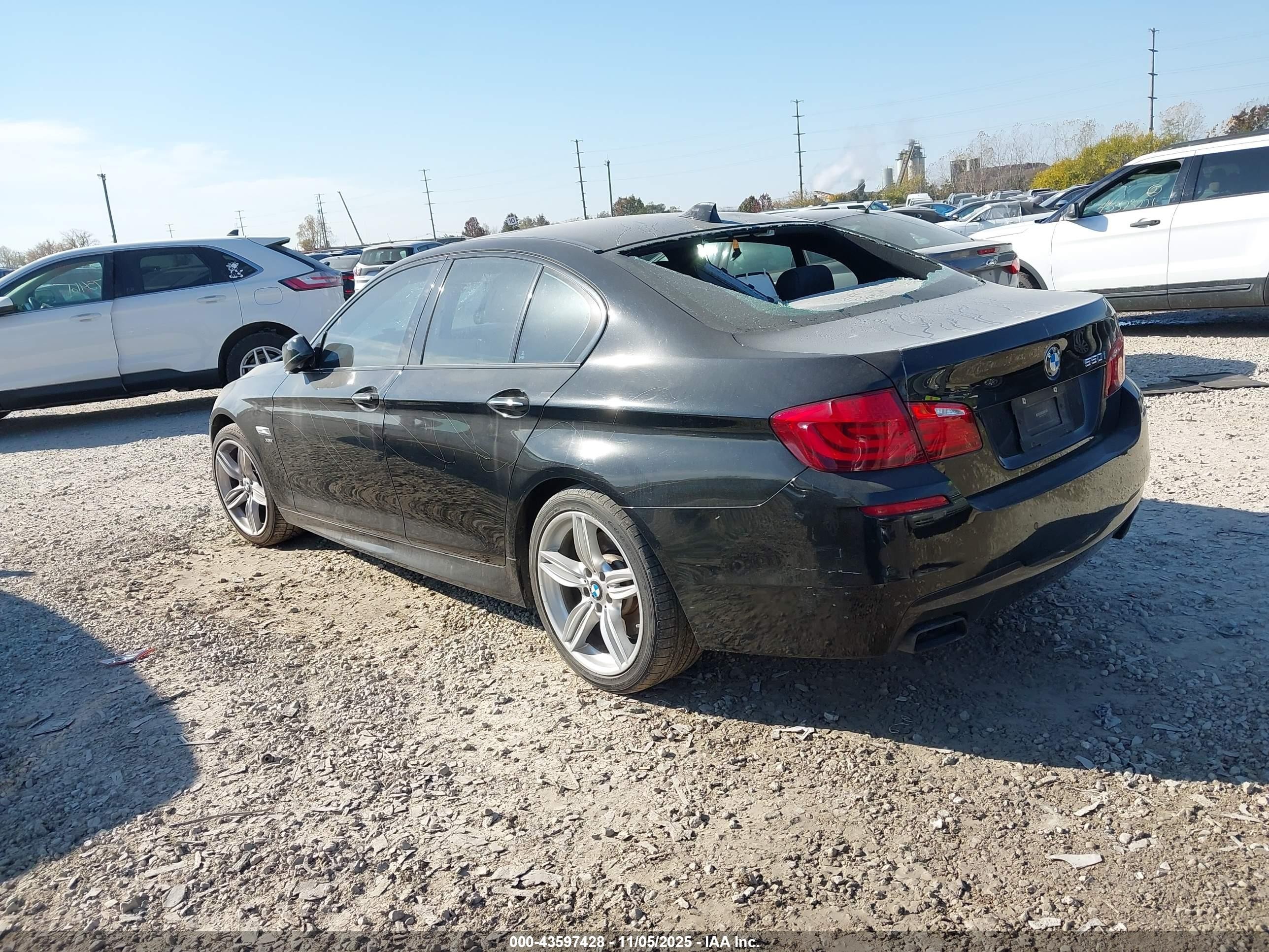 2012 Bmw 550i Xdrive Black vin: WBAFU9C55CC787991