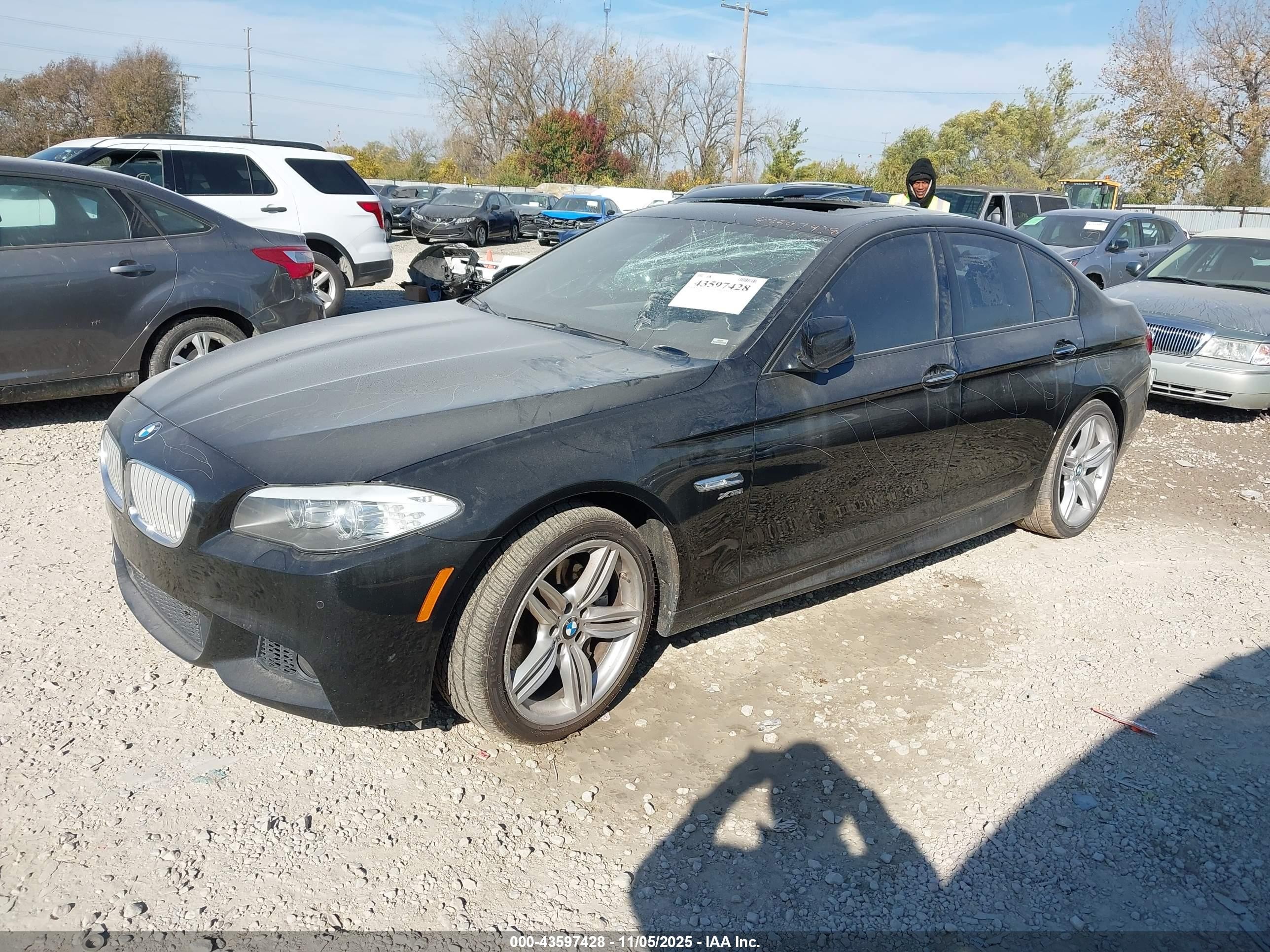 2012 Bmw 550i Xdrive Black vin: WBAFU9C55CC787991