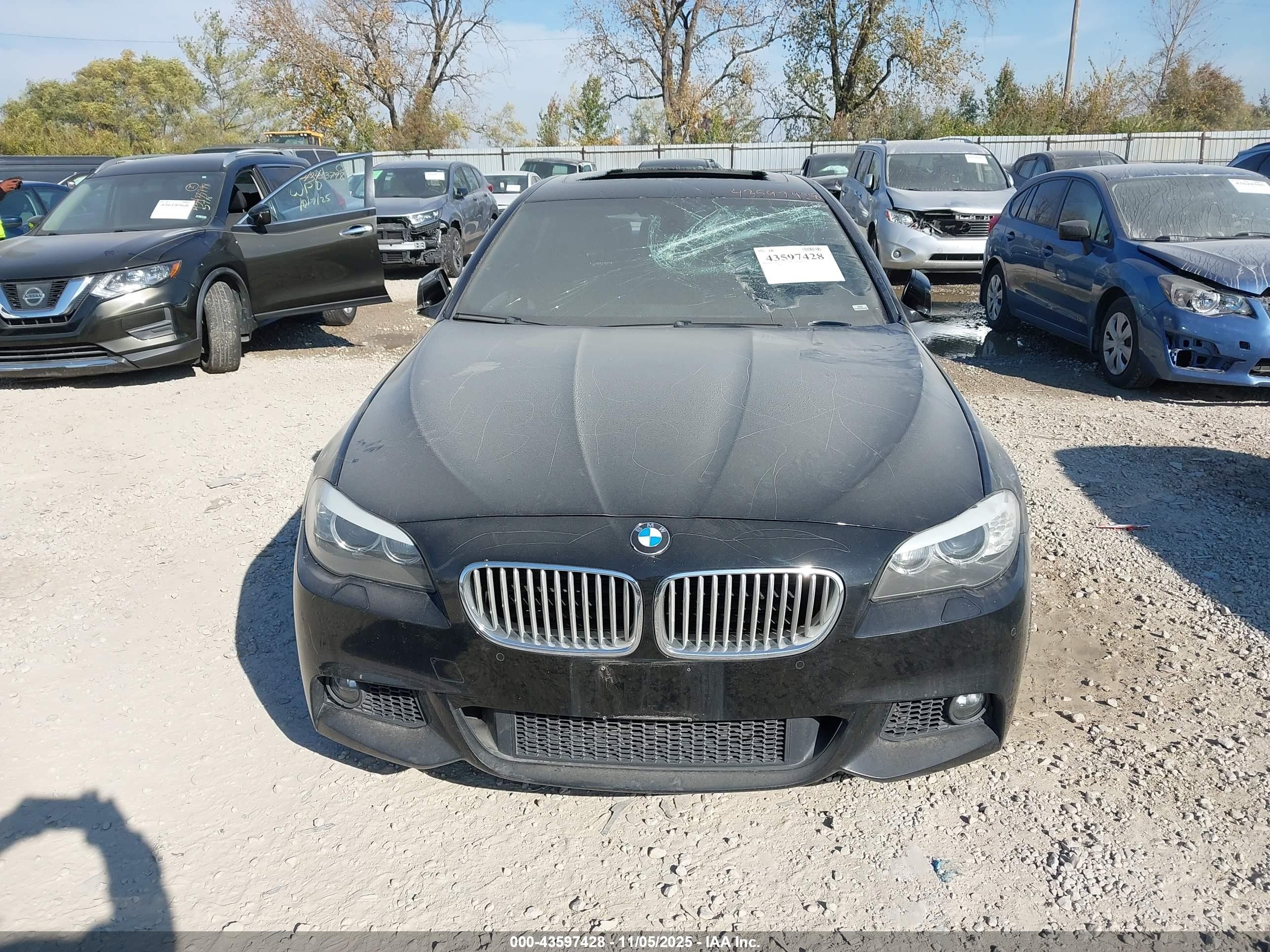2012 Bmw 550i Xdrive Black vin: WBAFU9C55CC787991