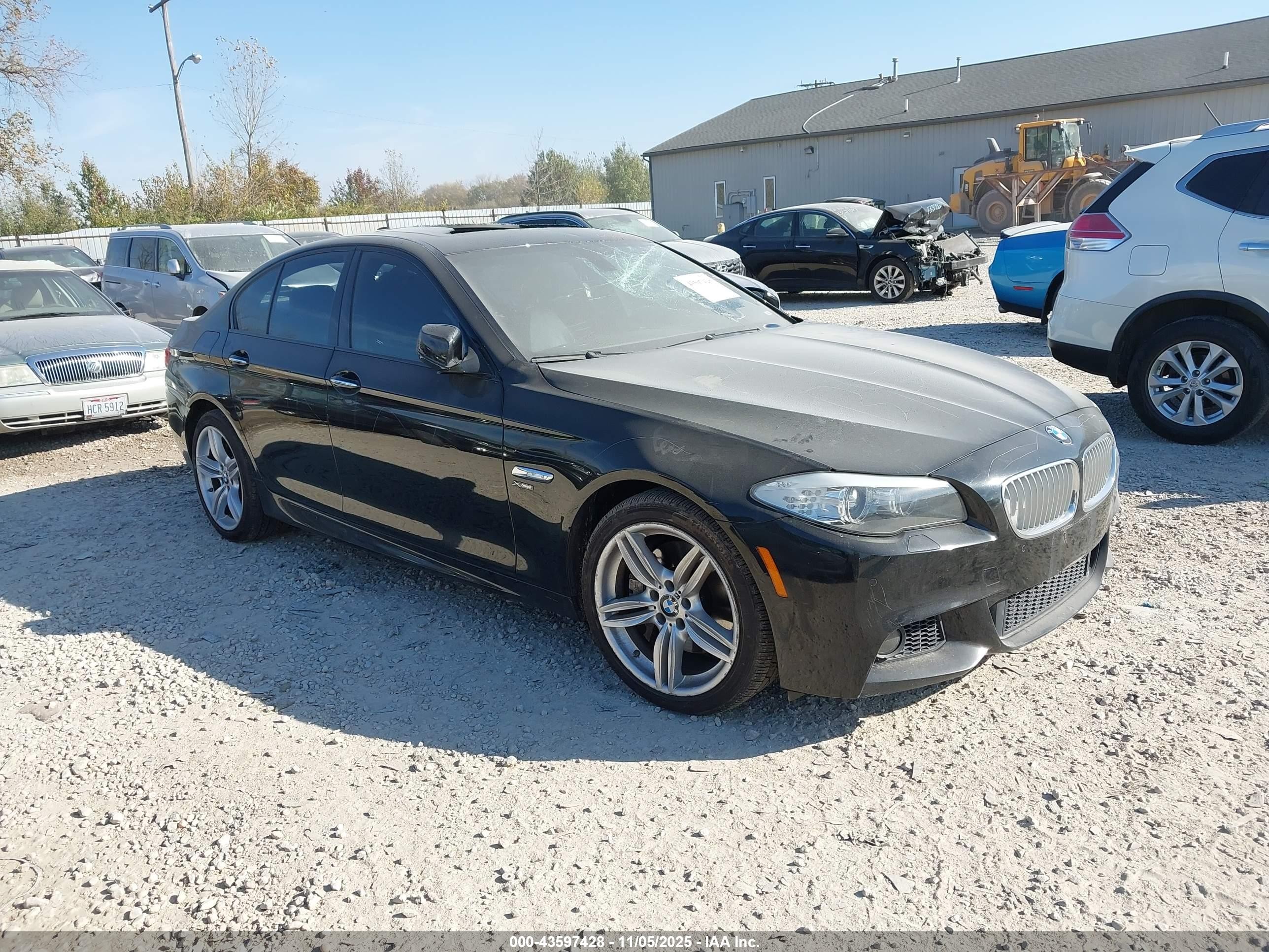 2012 Bmw 550i Xdrive Black vin: WBAFU9C55CC787991