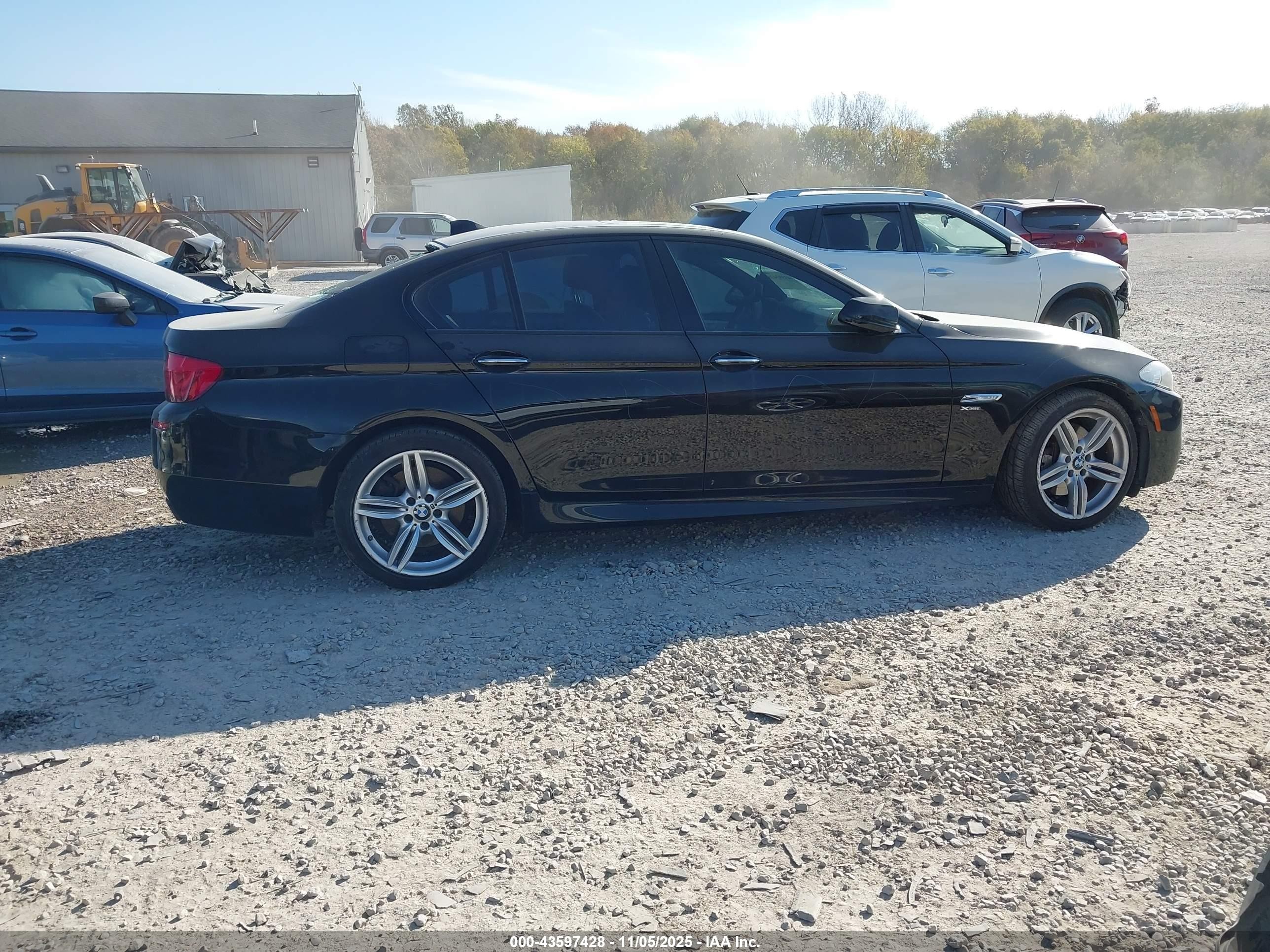 2012 Bmw 550i Xdrive Black vin: WBAFU9C55CC787991