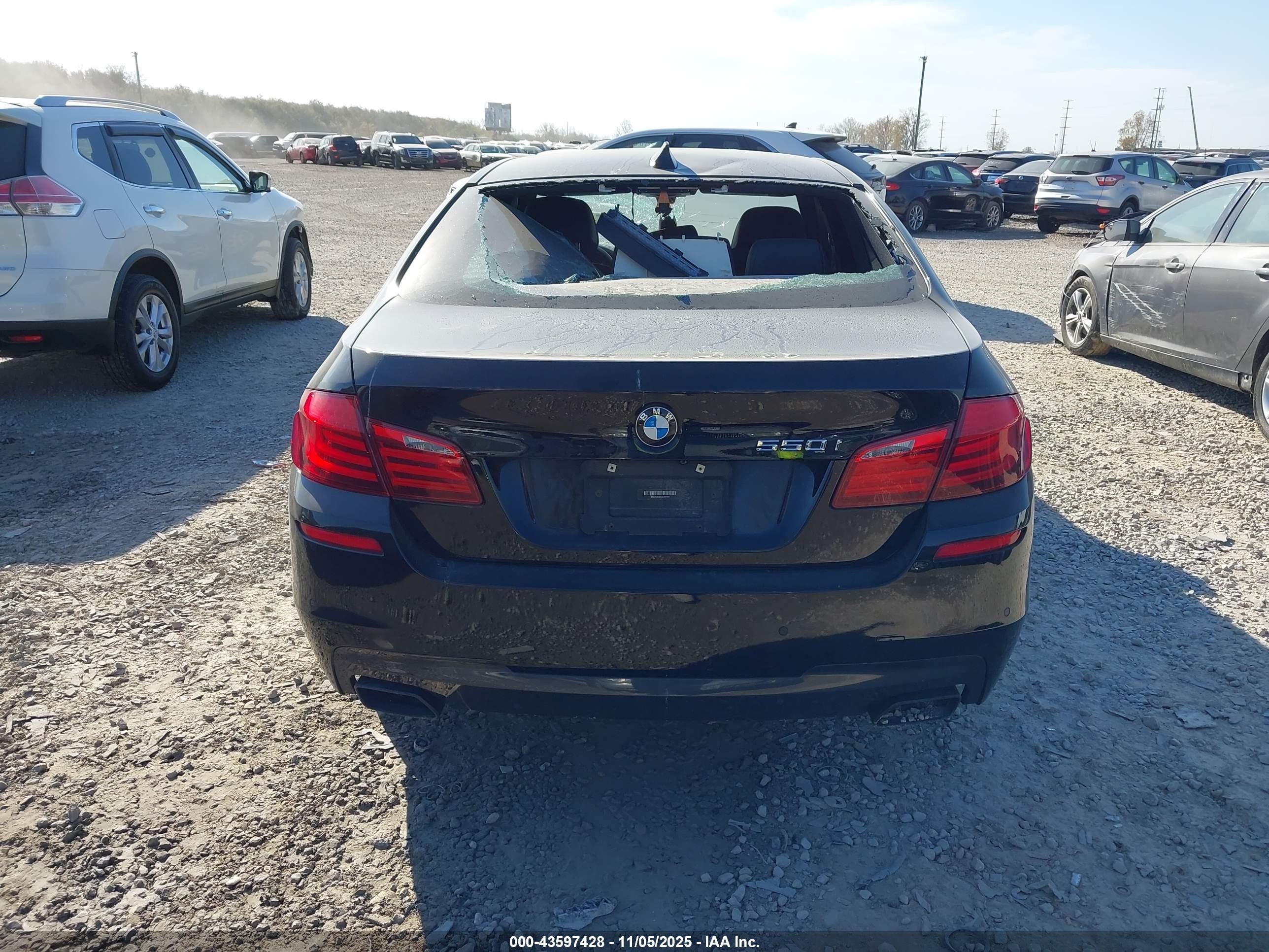 2012 Bmw 550i Xdrive Black vin: WBAFU9C55CC787991