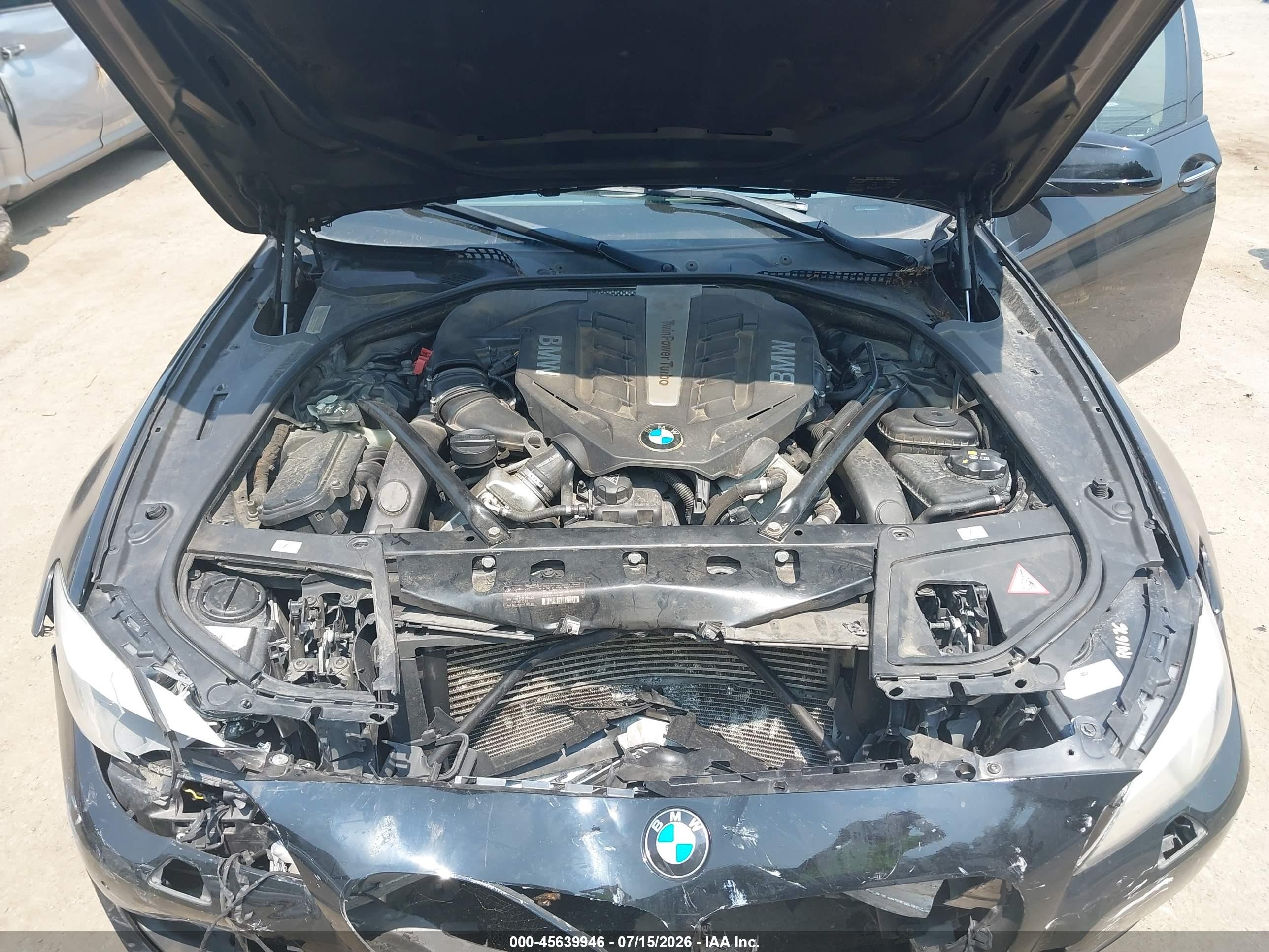 2013 Bmw 550i Xdrive Black vin: WBAFU9C55DDY71806