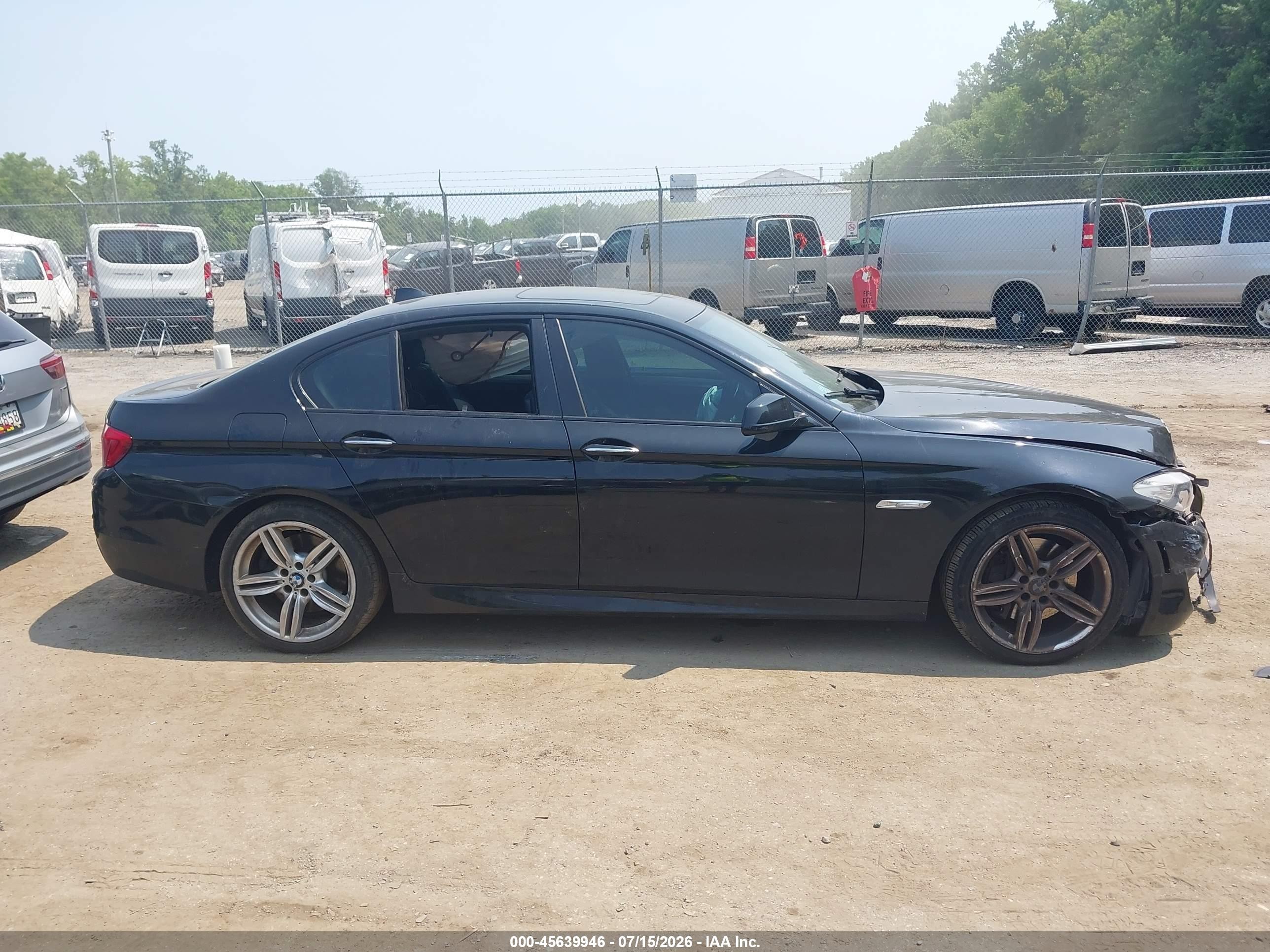 2013 Bmw 550i Xdrive Black vin: WBAFU9C55DDY71806