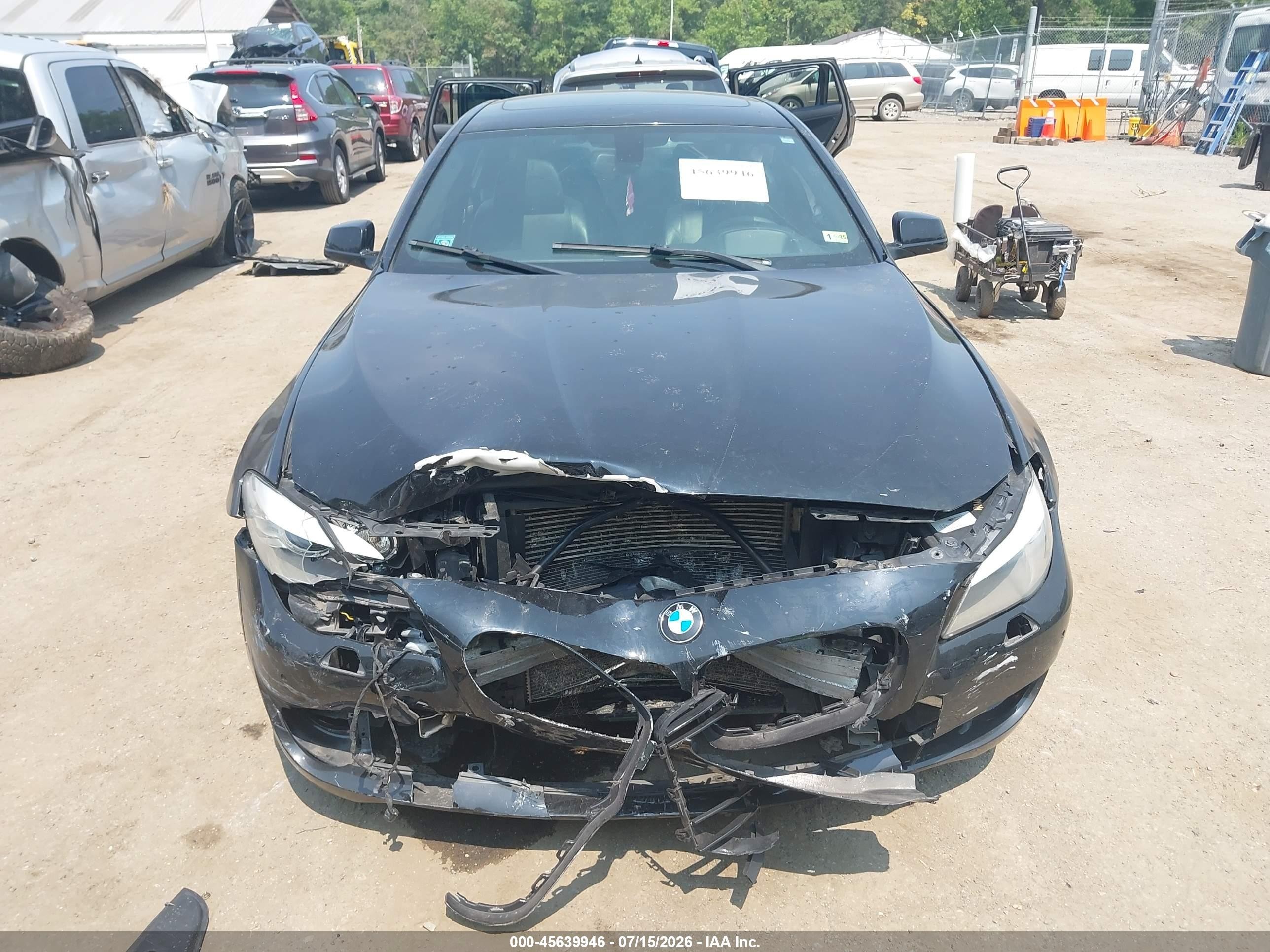 2013 Bmw 550i Xdrive Black vin: WBAFU9C55DDY71806