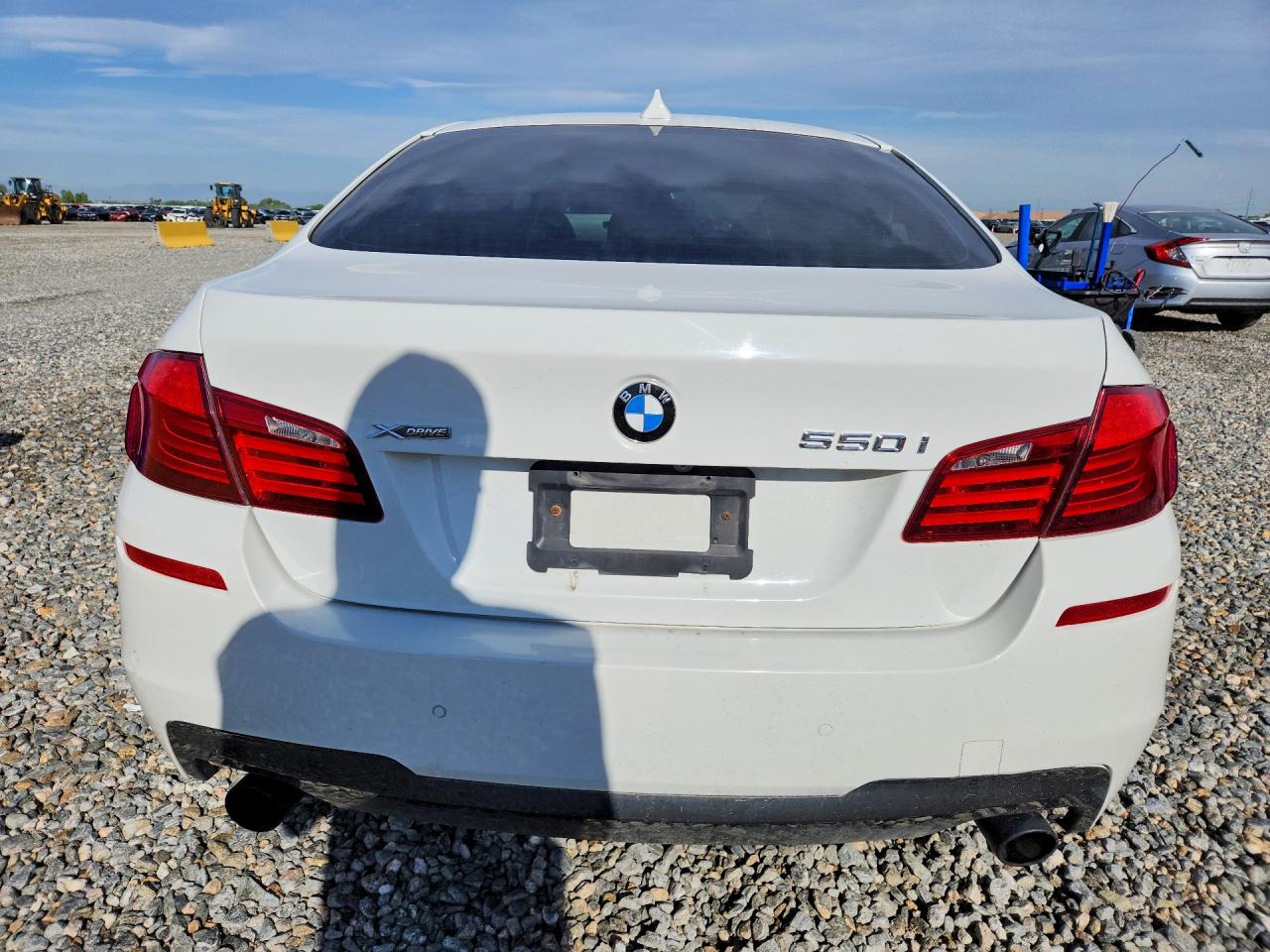 2013 Bmw 550 Xi White vin: WBAFU9C55DDY72244