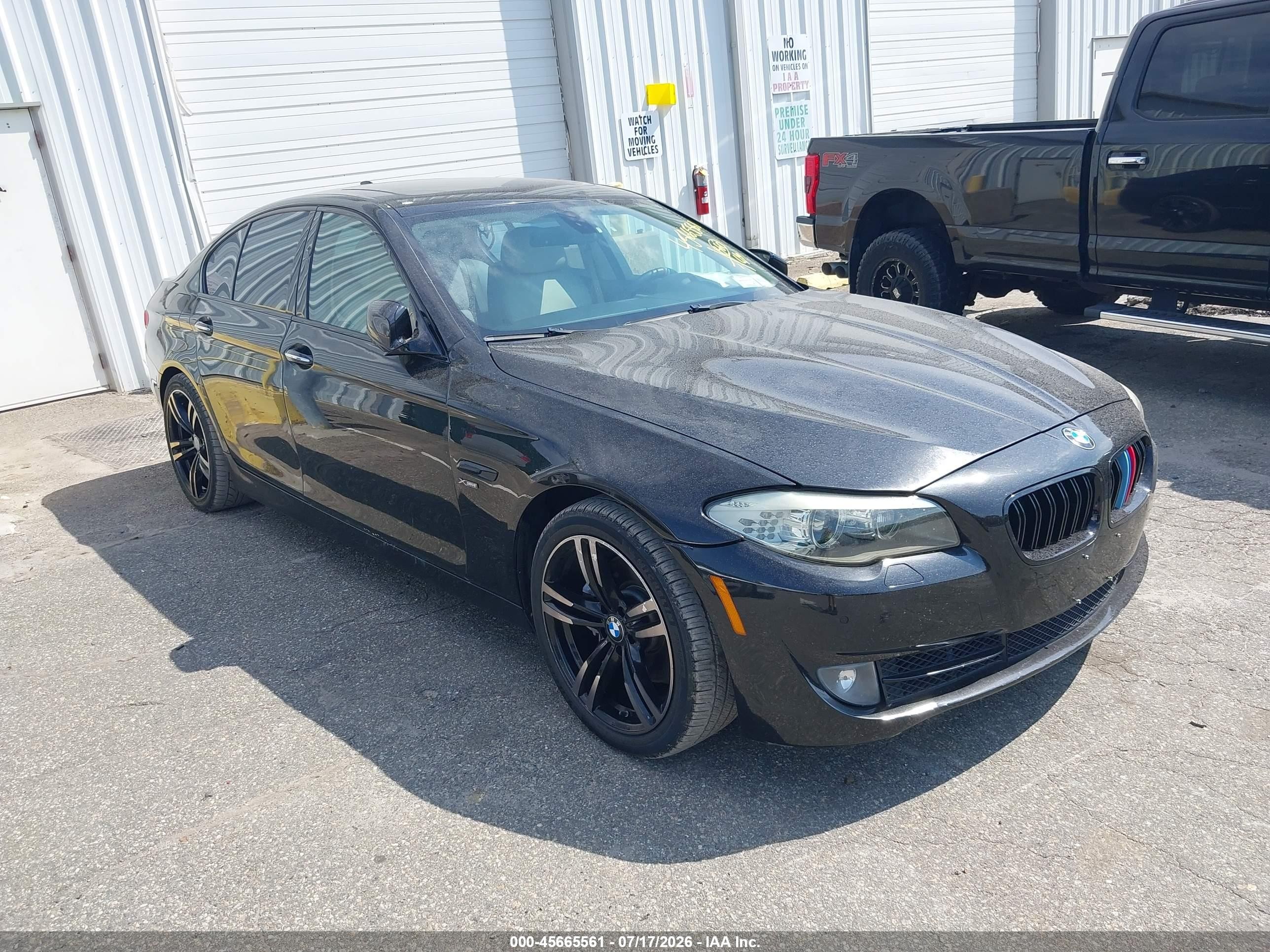 2011 Bmw 550i Xdrive Black vin: WBAFU9C56BC786122