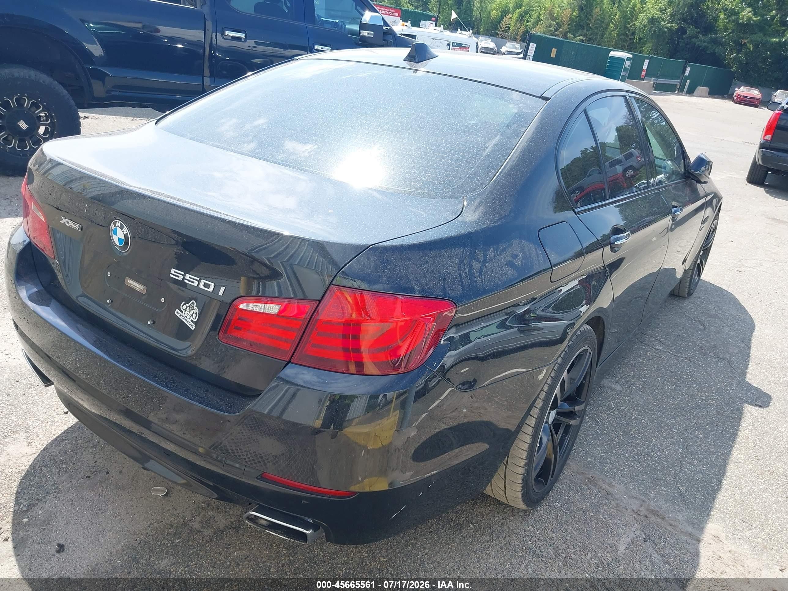2011 Bmw 550i Xdrive Black vin: WBAFU9C56BC786122