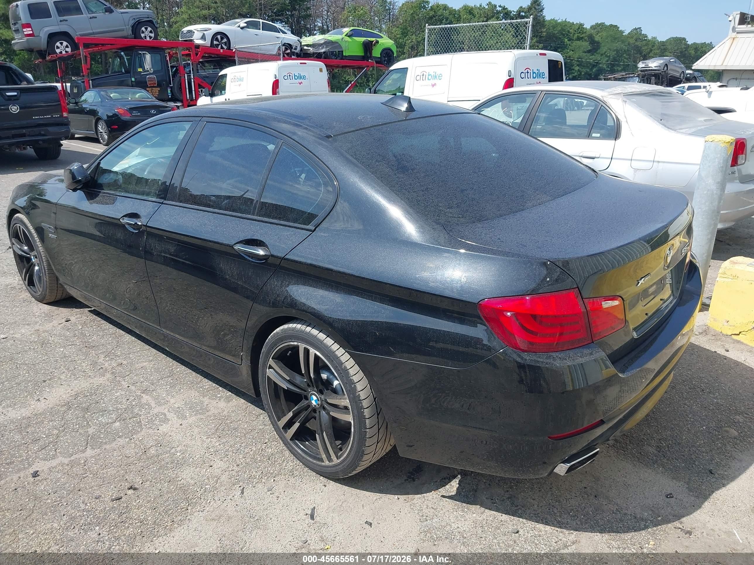2011 Bmw 550i Xdrive Black vin: WBAFU9C56BC786122