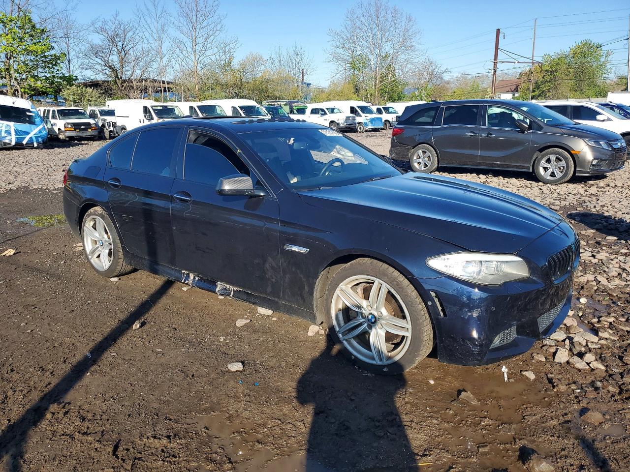 2013 Bmw 550 Xi Blue vin: WBAFU9C56DDY70826