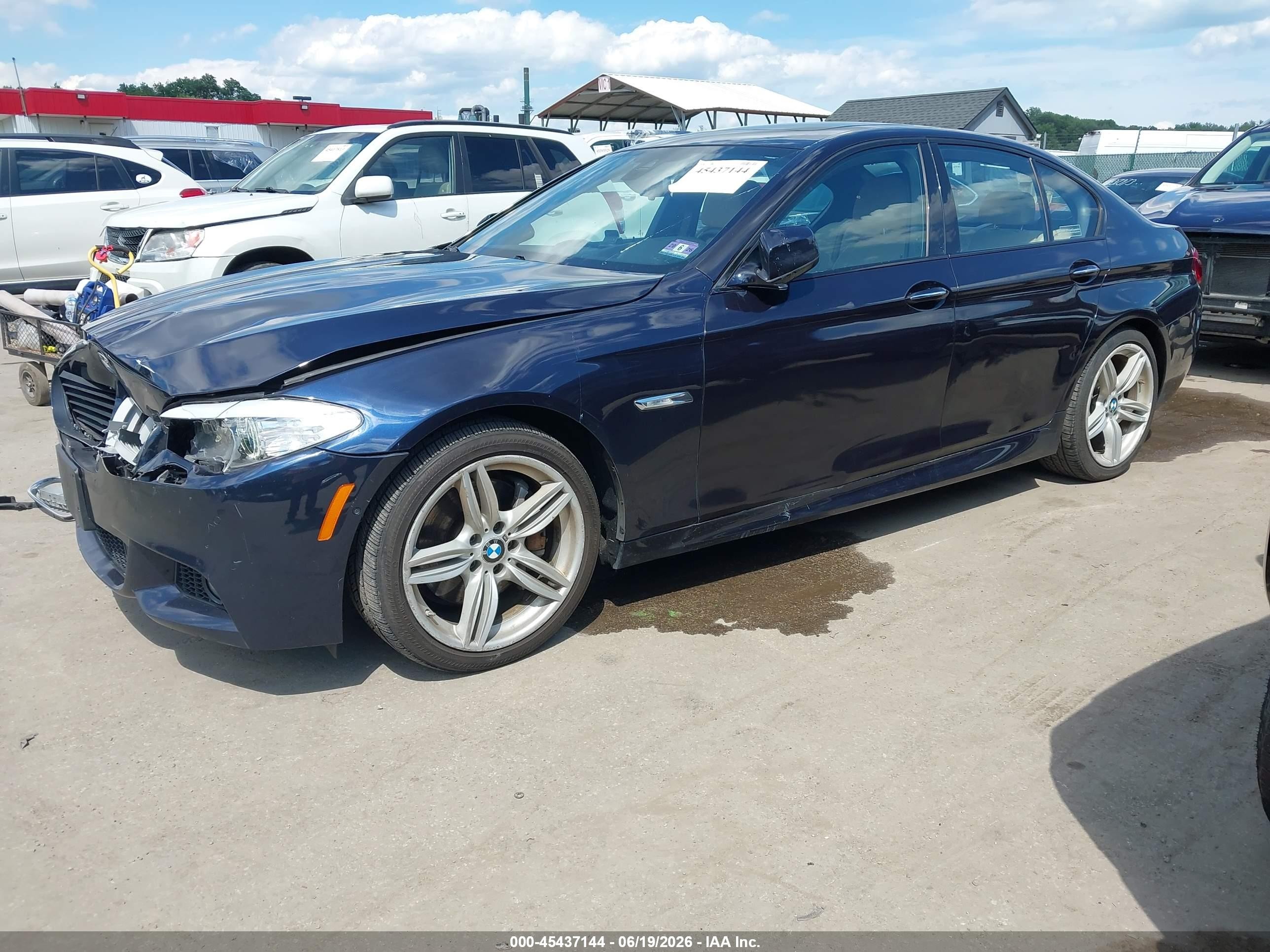 2013 Bmw 550i Xdrive Blue vin: WBAFU9C56DDY72317