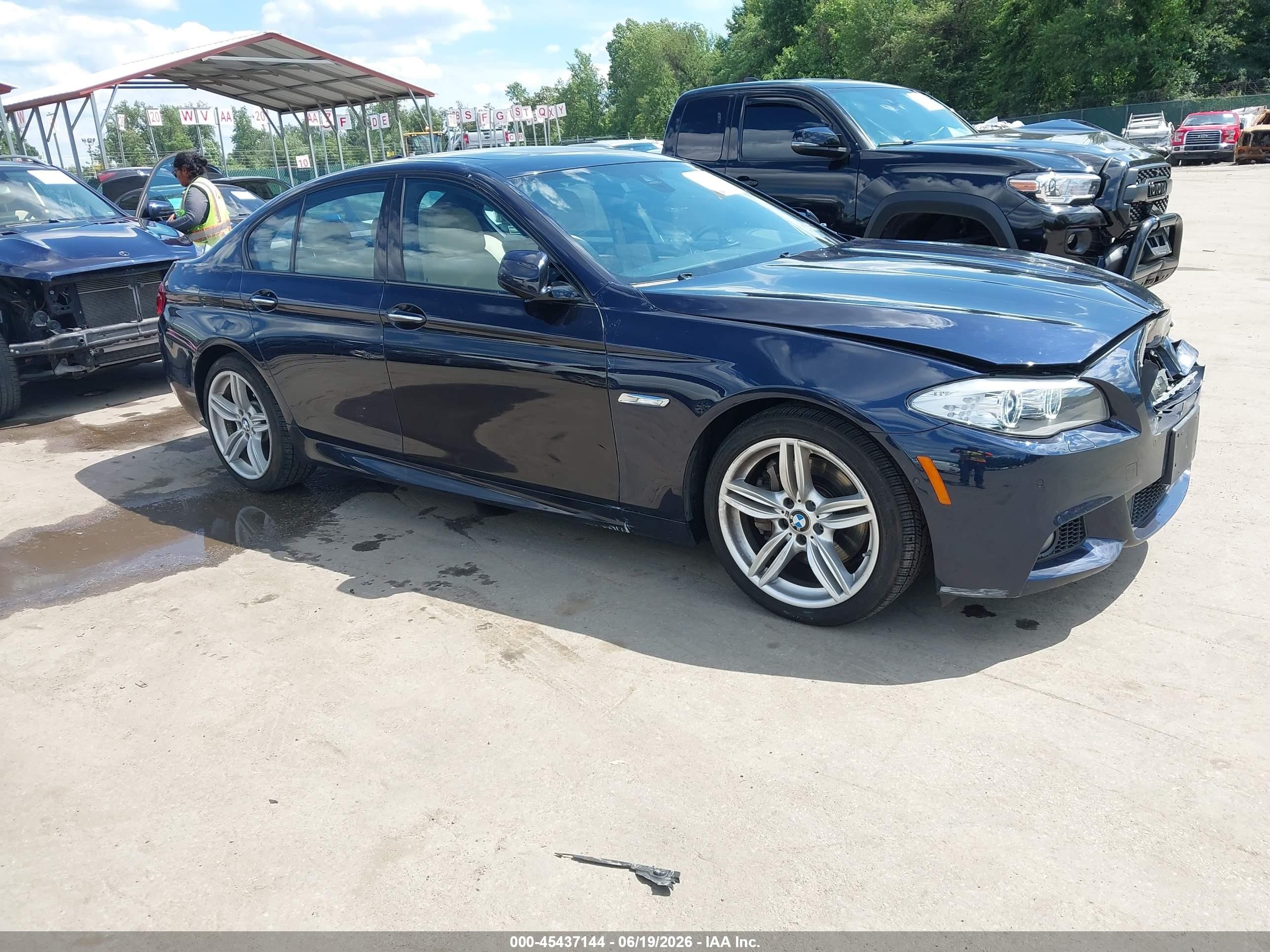 2013 Bmw 550i Xdrive Blue vin: WBAFU9C56DDY72317