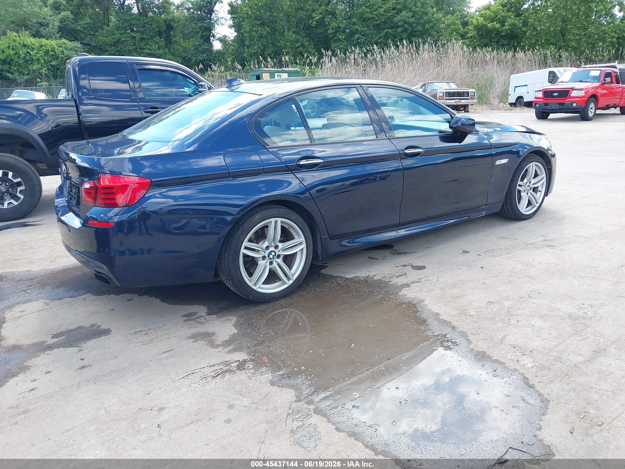 2013 Bmw 550i Xdrive Blue vin: WBAFU9C56DDY72317