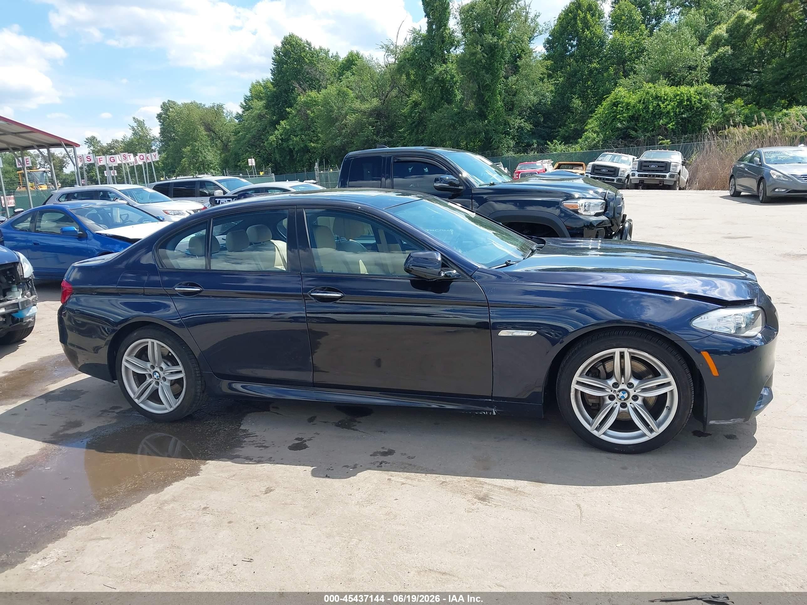 2013 Bmw 550i Xdrive Blue vin: WBAFU9C56DDY72317
