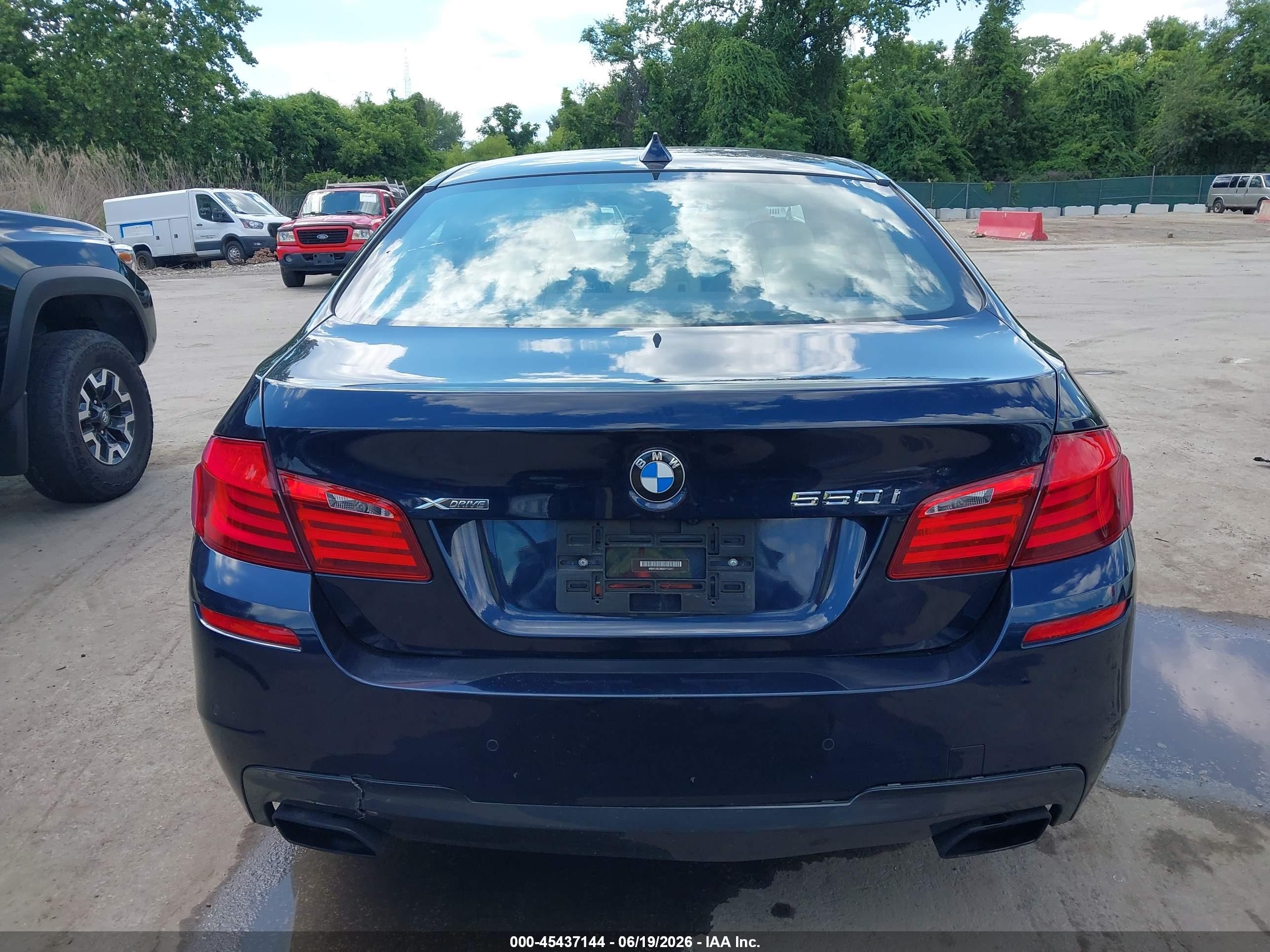 2013 Bmw 550i Xdrive Blue vin: WBAFU9C56DDY72317