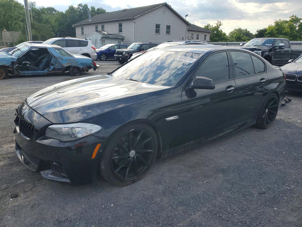 2012 Bmw 550 Xi Black vin: WBAFU9C57CC786955
