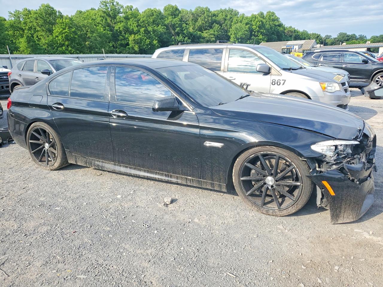 2012 Bmw 550 Xi Black vin: WBAFU9C57CC786955