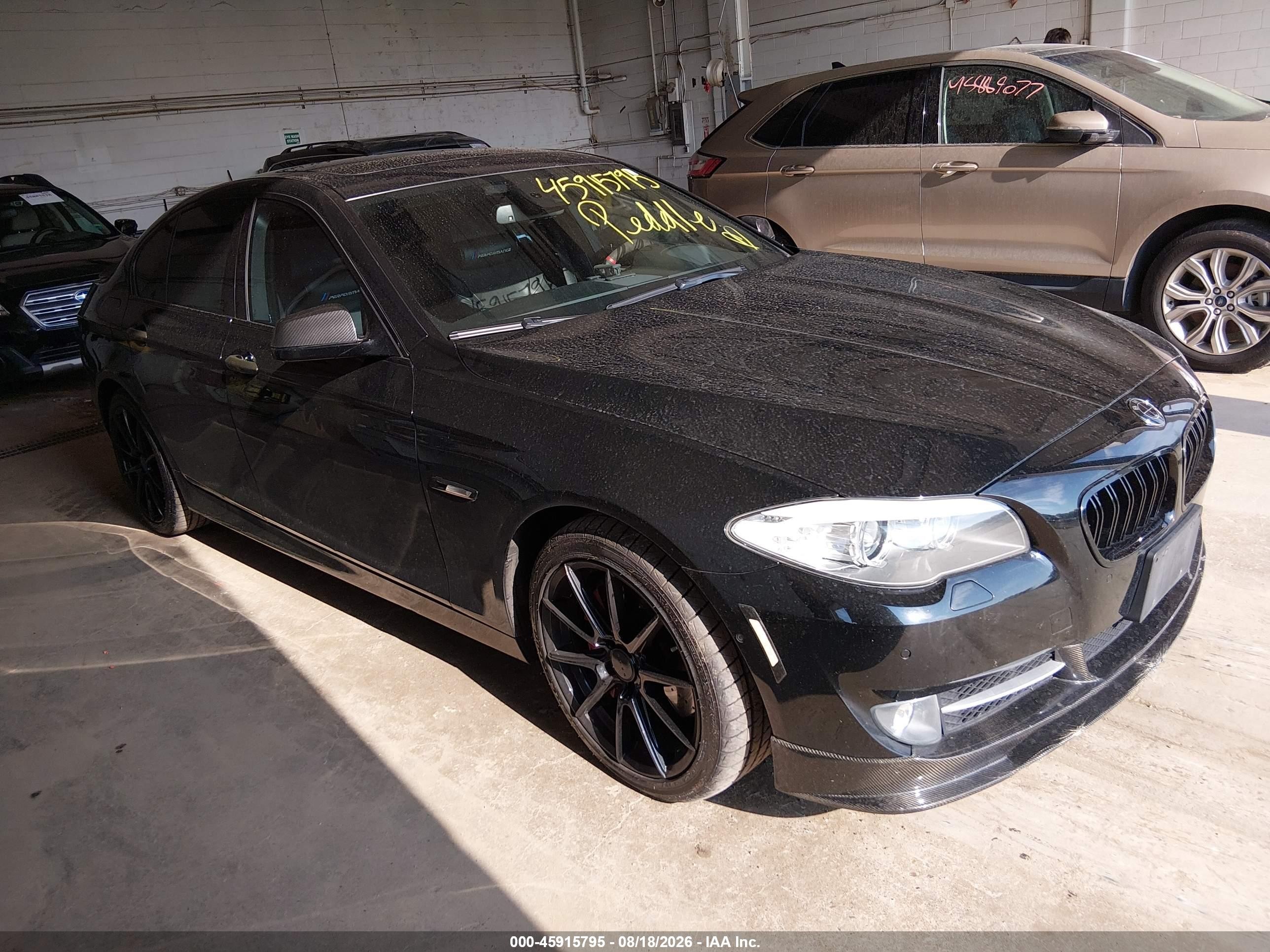 2012 Bmw 550i Xdrive Black vin: WBAFU9C57CC787569