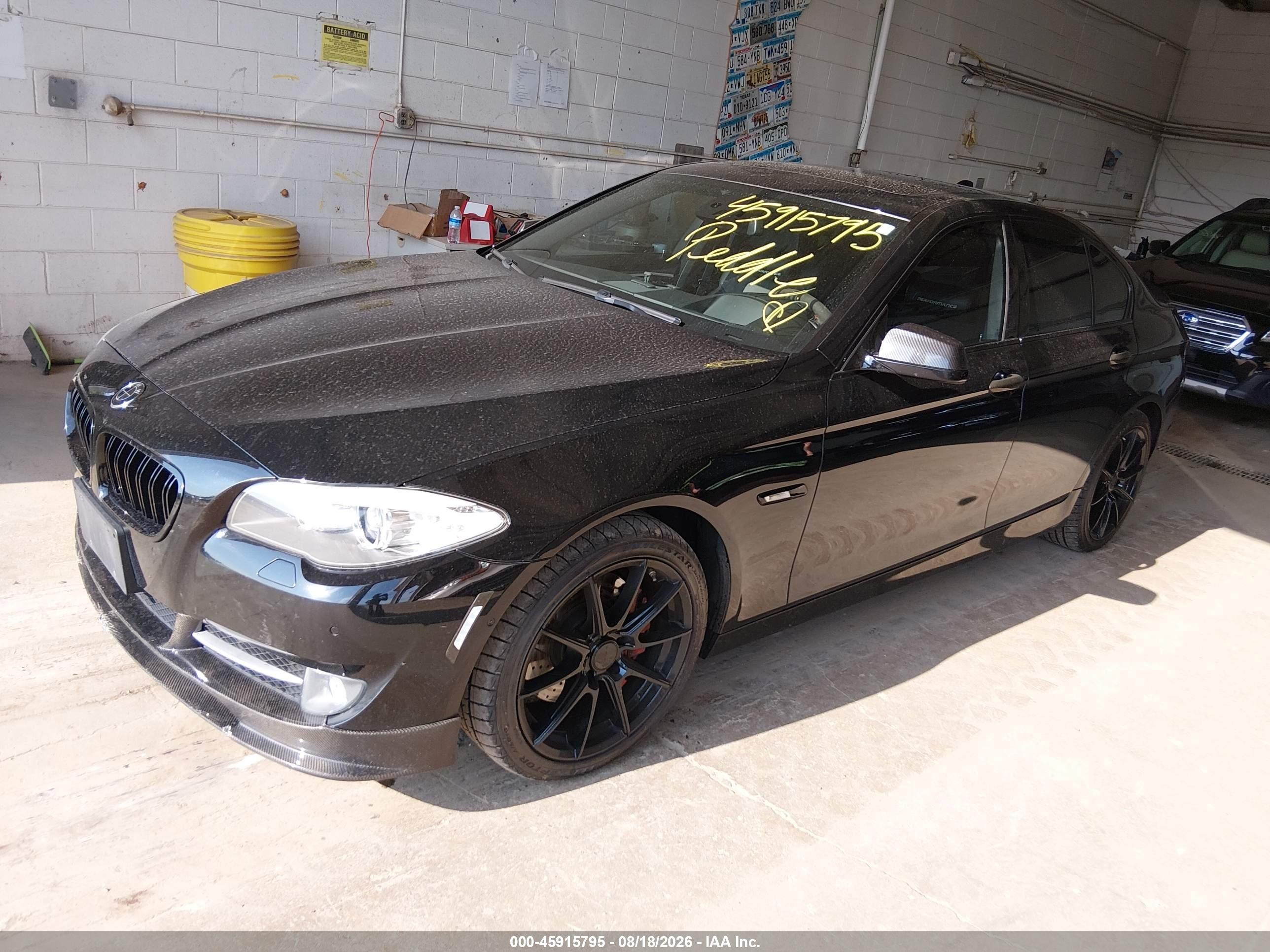 2012 Bmw 550i Xdrive Black vin: WBAFU9C57CC787569