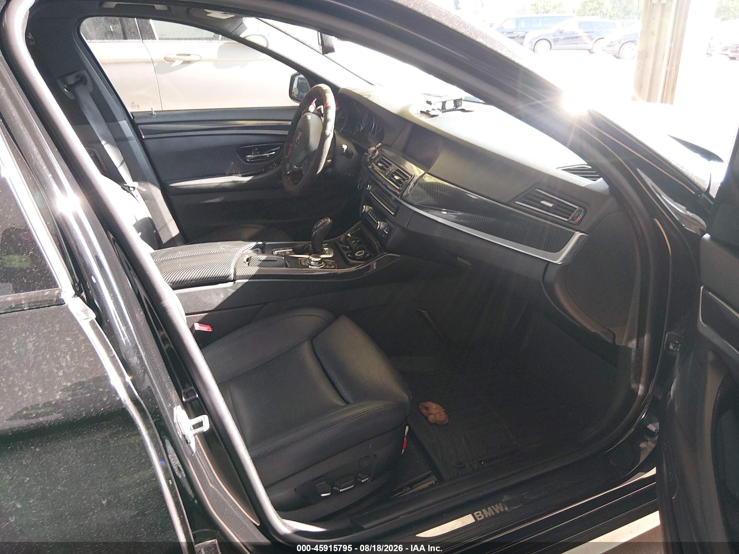 2012 Bmw 550i Xdrive Black vin: WBAFU9C57CC787569
