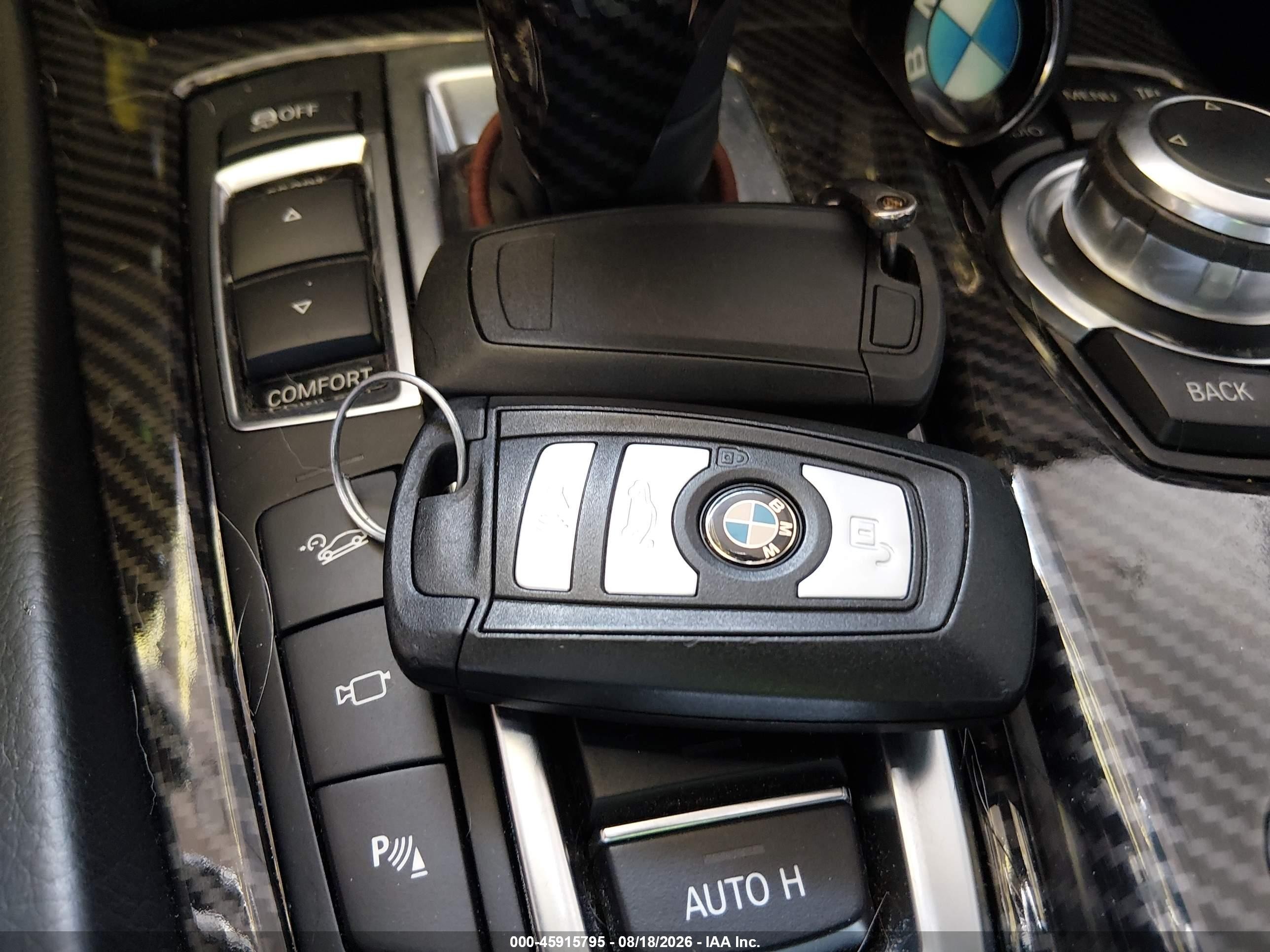 2012 Bmw 550i Xdrive Black vin: WBAFU9C57CC787569
