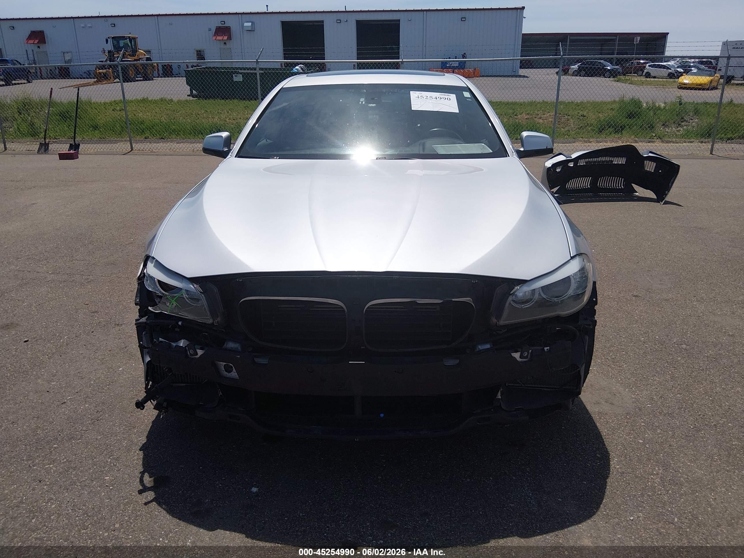 2013 Bmw 550i Xdrive Silver vin: WBAFU9C58DDY72593