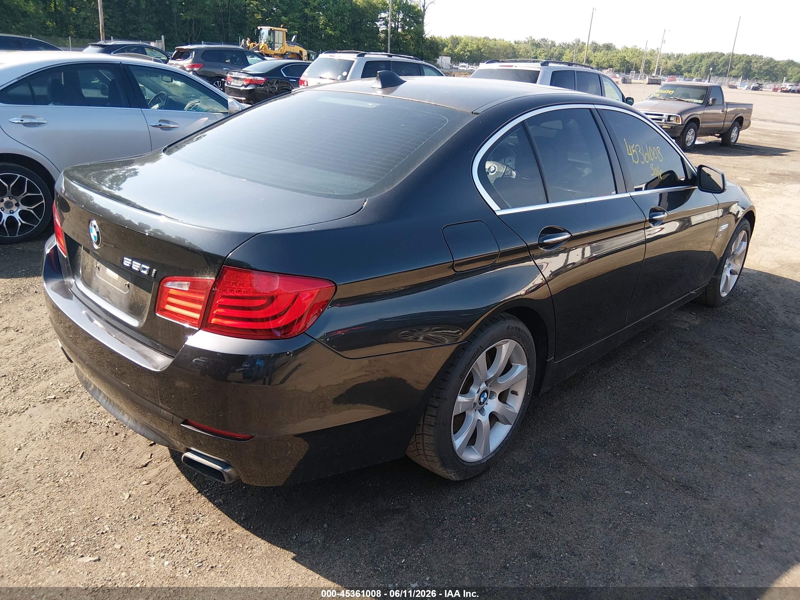 2011 Bmw 550i Xdrive Gray vin: WBAFU9C59BC786583