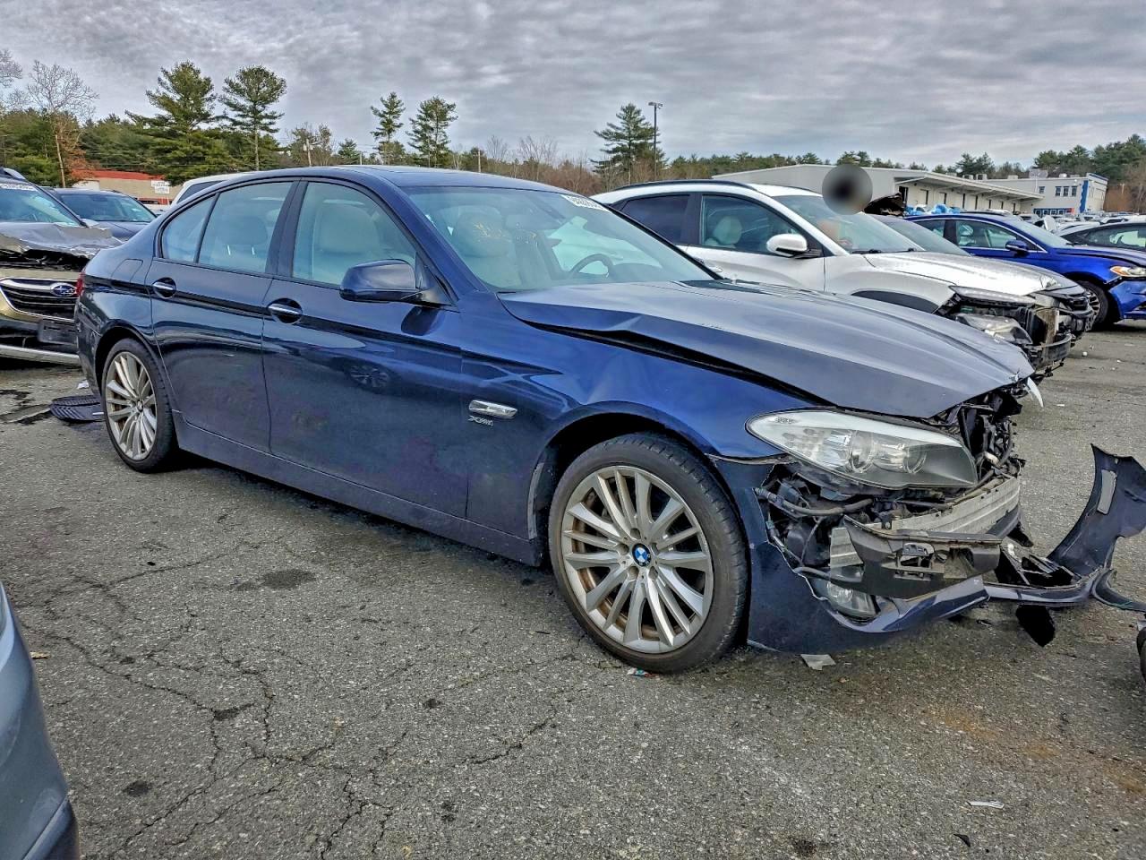 2011 Bmw 550 Xi Blue vin: WBAFU9C59BC786745