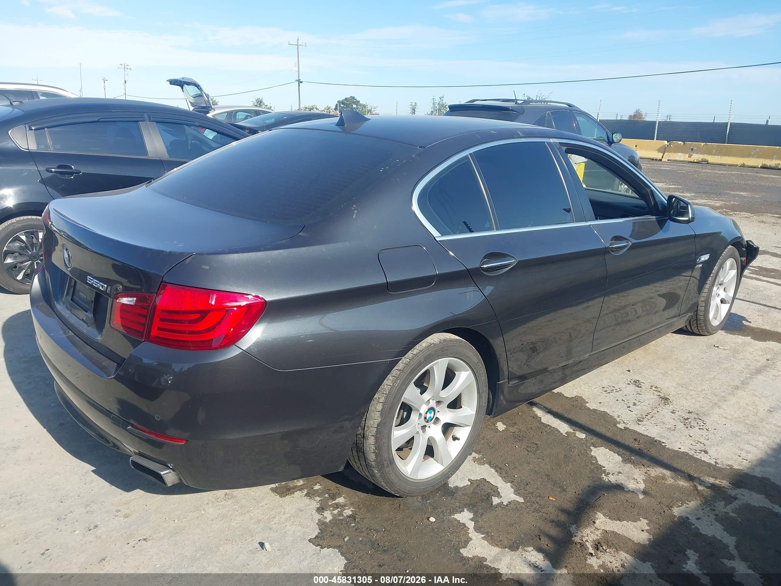 2012 Bmw 550i Xdrive Black vin: WBAFU9C59CC787413