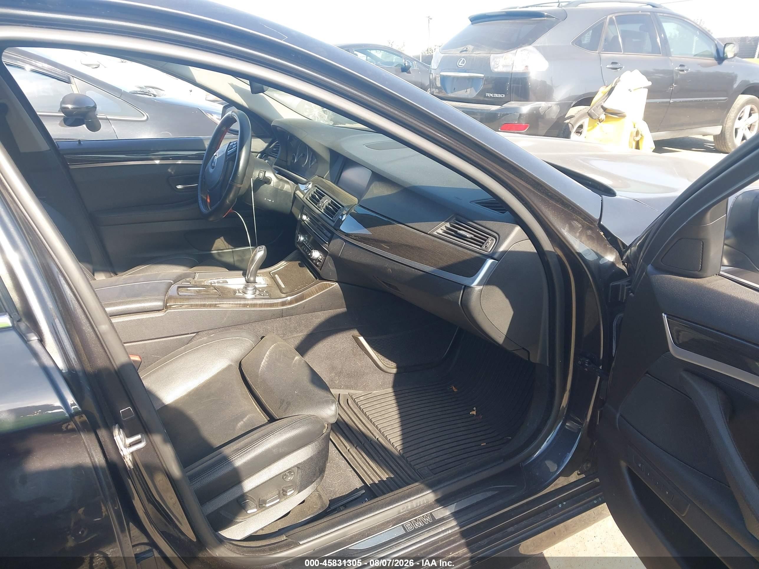2012 Bmw 550i Xdrive Black vin: WBAFU9C59CC787413