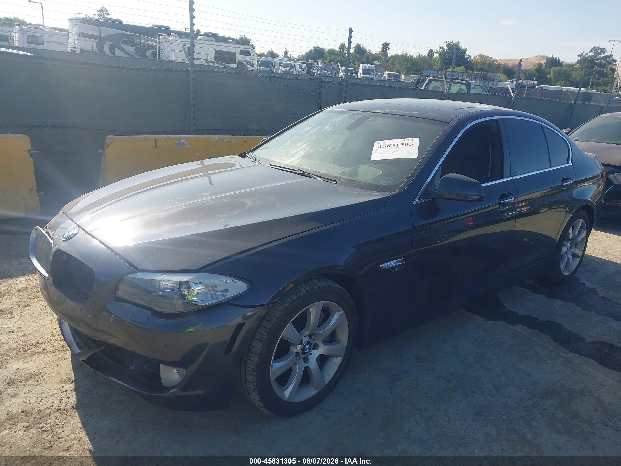 2012 Bmw 550i Xdrive Black vin: WBAFU9C59CC787413