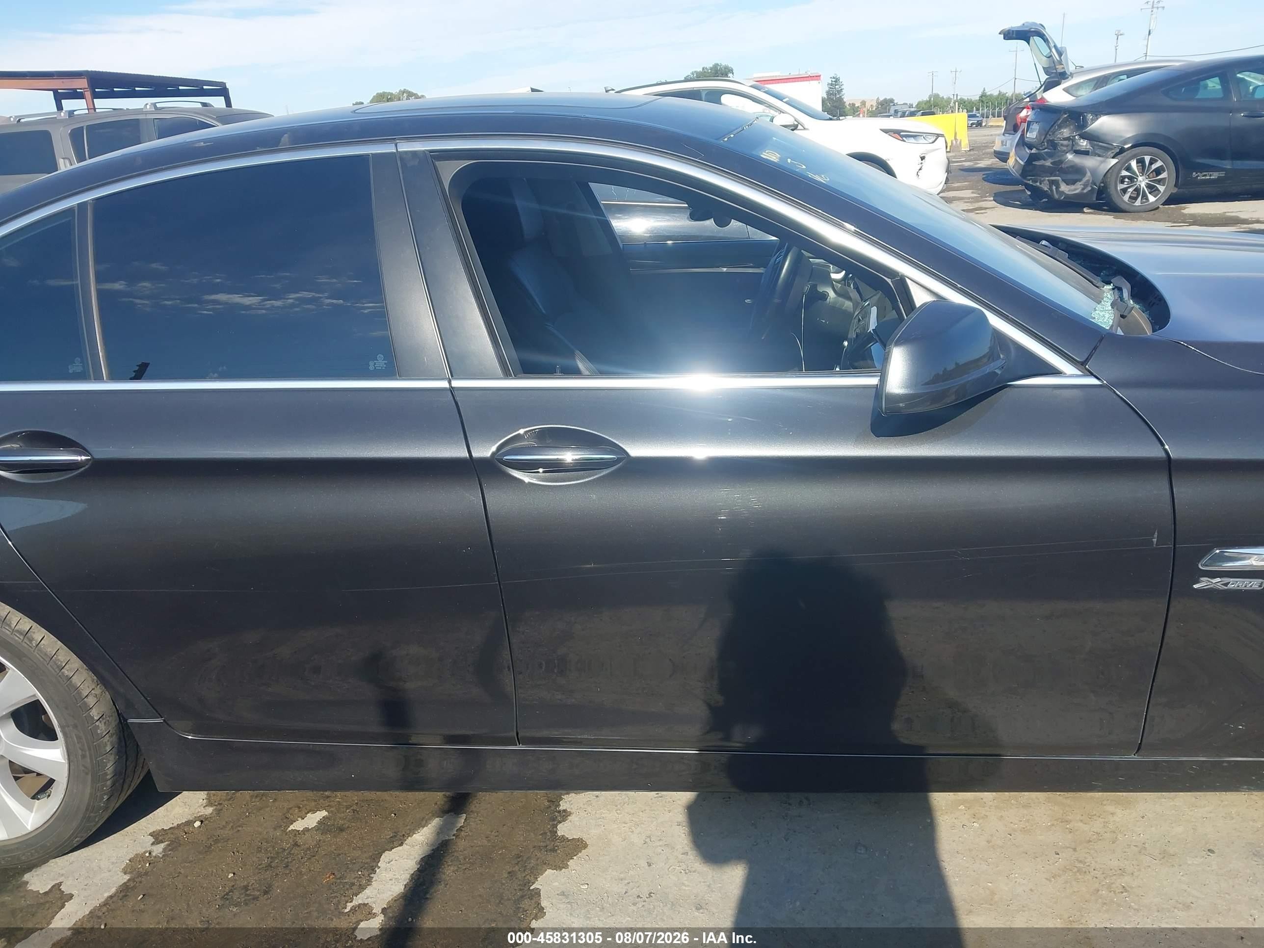 2012 Bmw 550i Xdrive Black vin: WBAFU9C59CC787413