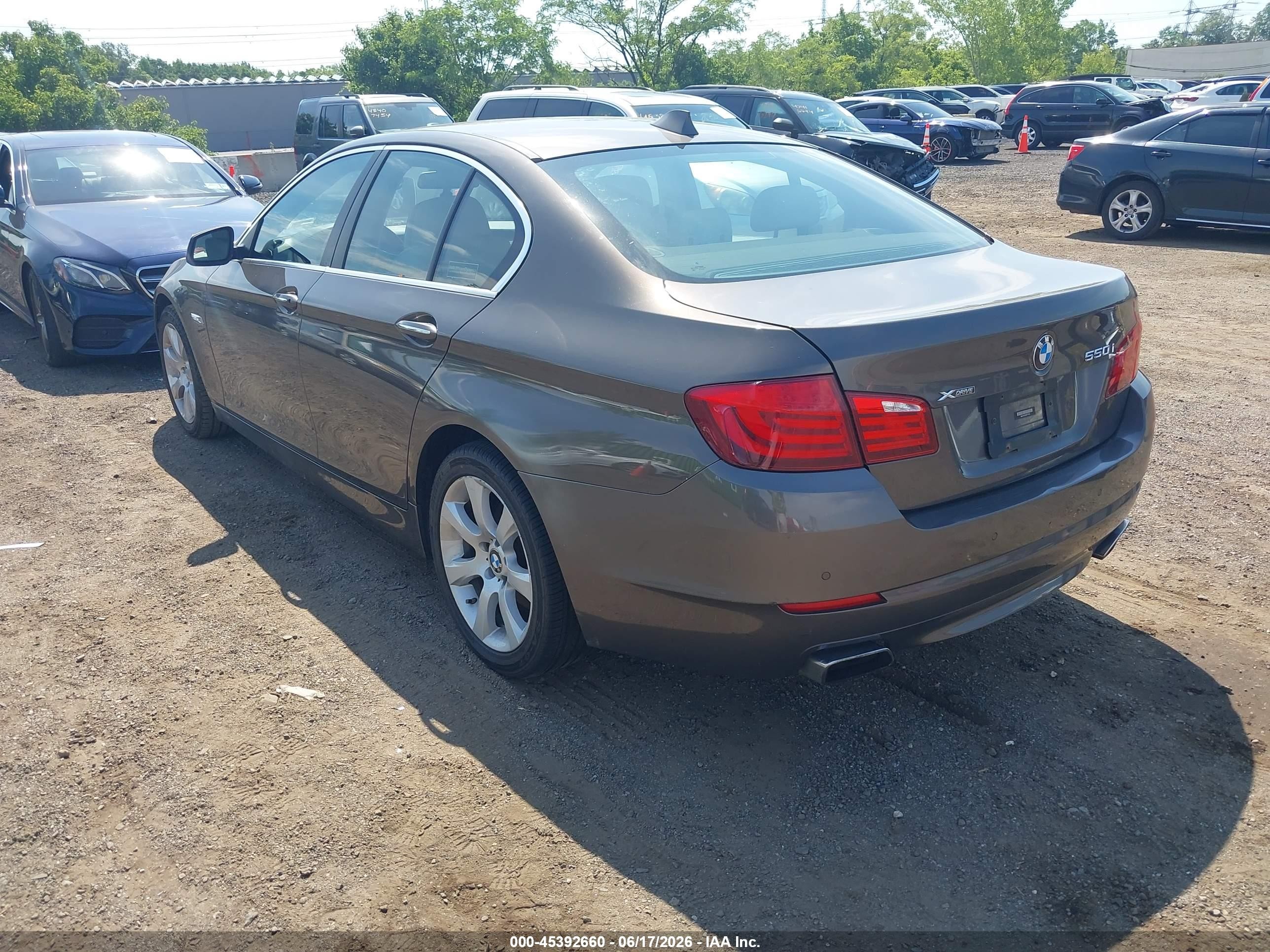 2013 Bmw 550i Xdrive Brown vin: WBAFU9C59DDY71436