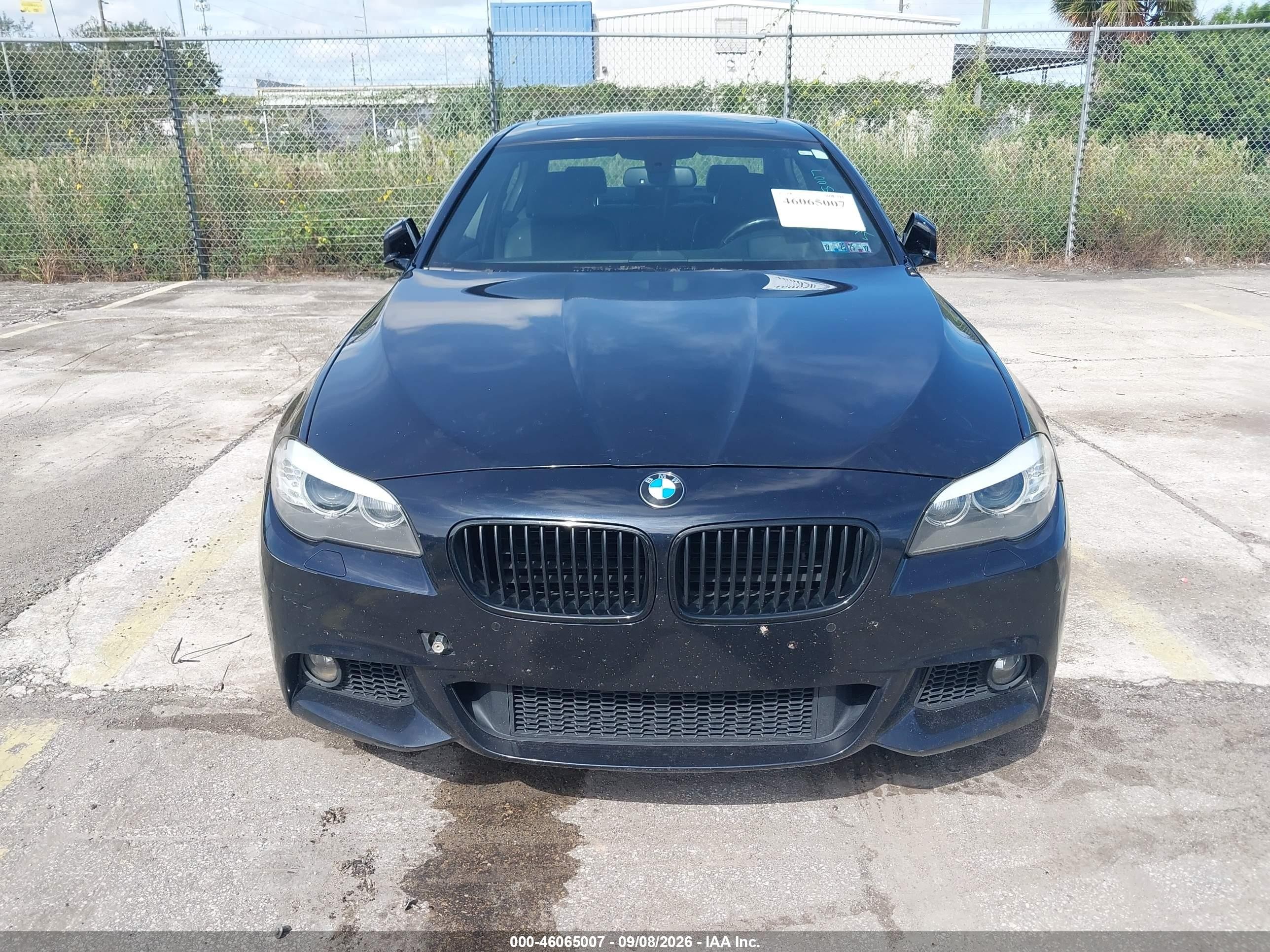 2013 Bmw 550i Xdrive Black vin: WBAFU9C5XDDY71123