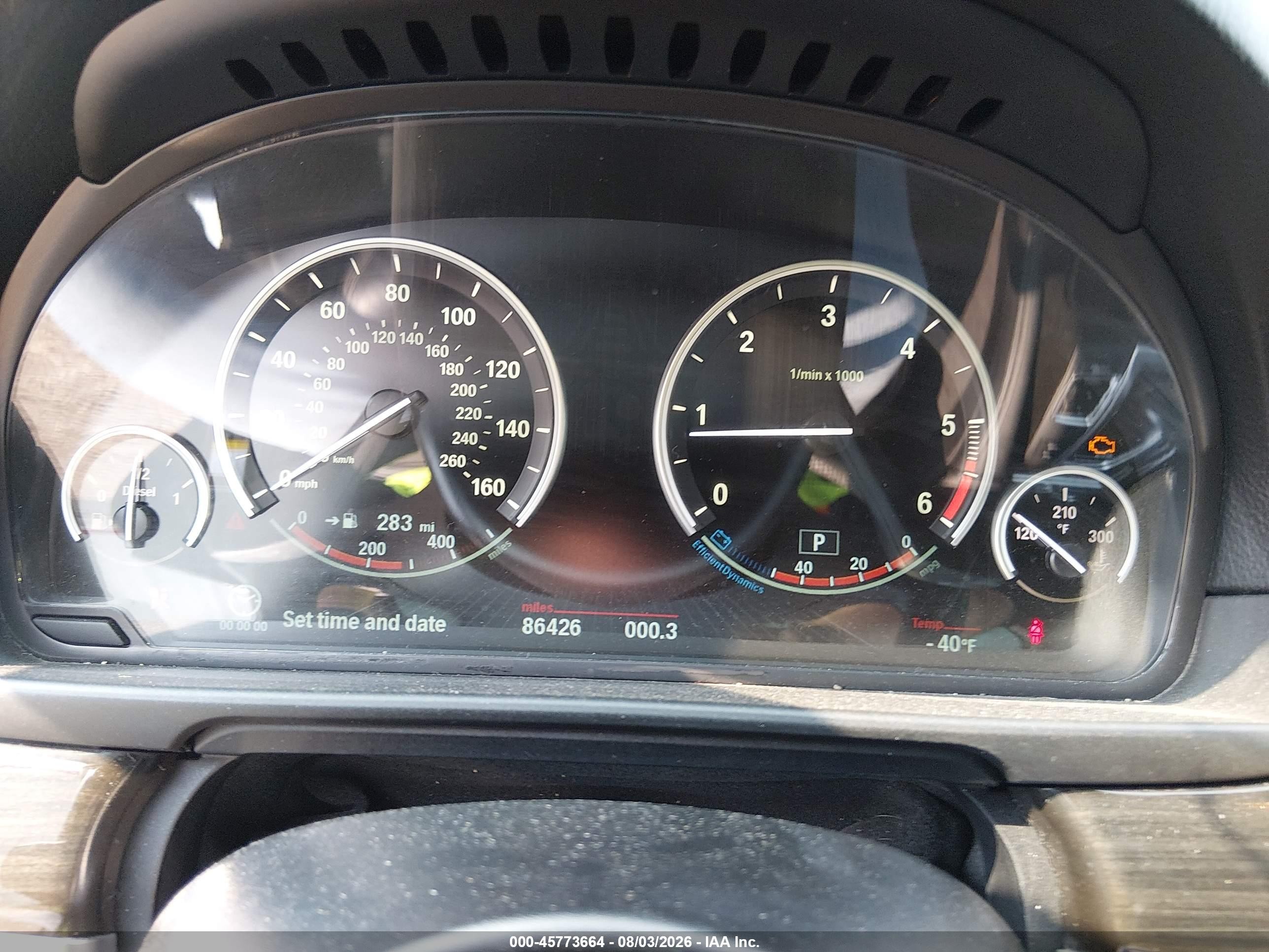 2014 Bmw 535d Xdrive Черный vin: WBAFV3C51ED684946