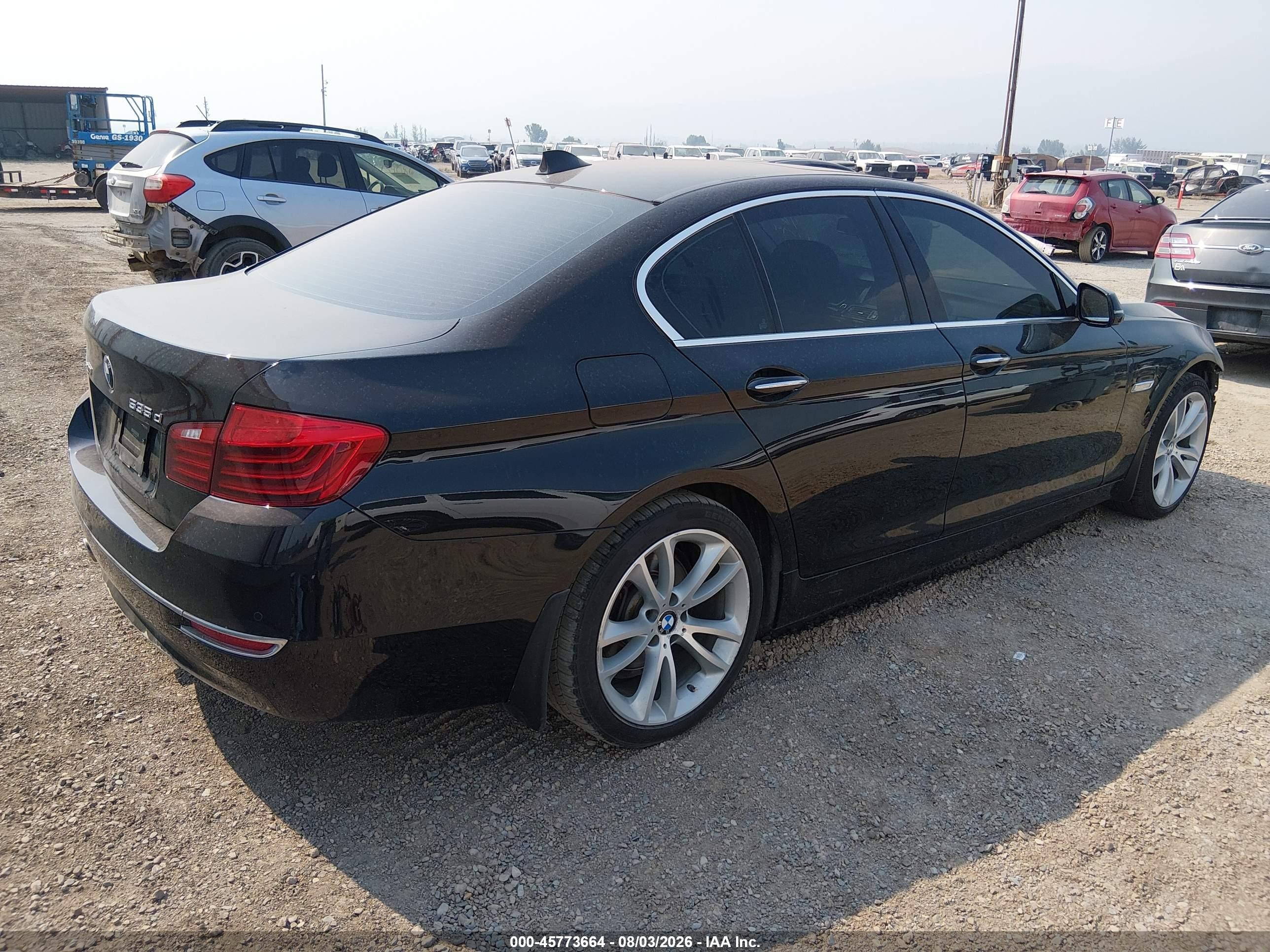 2014 Bmw 535d Xdrive Черный vin: WBAFV3C51ED684946