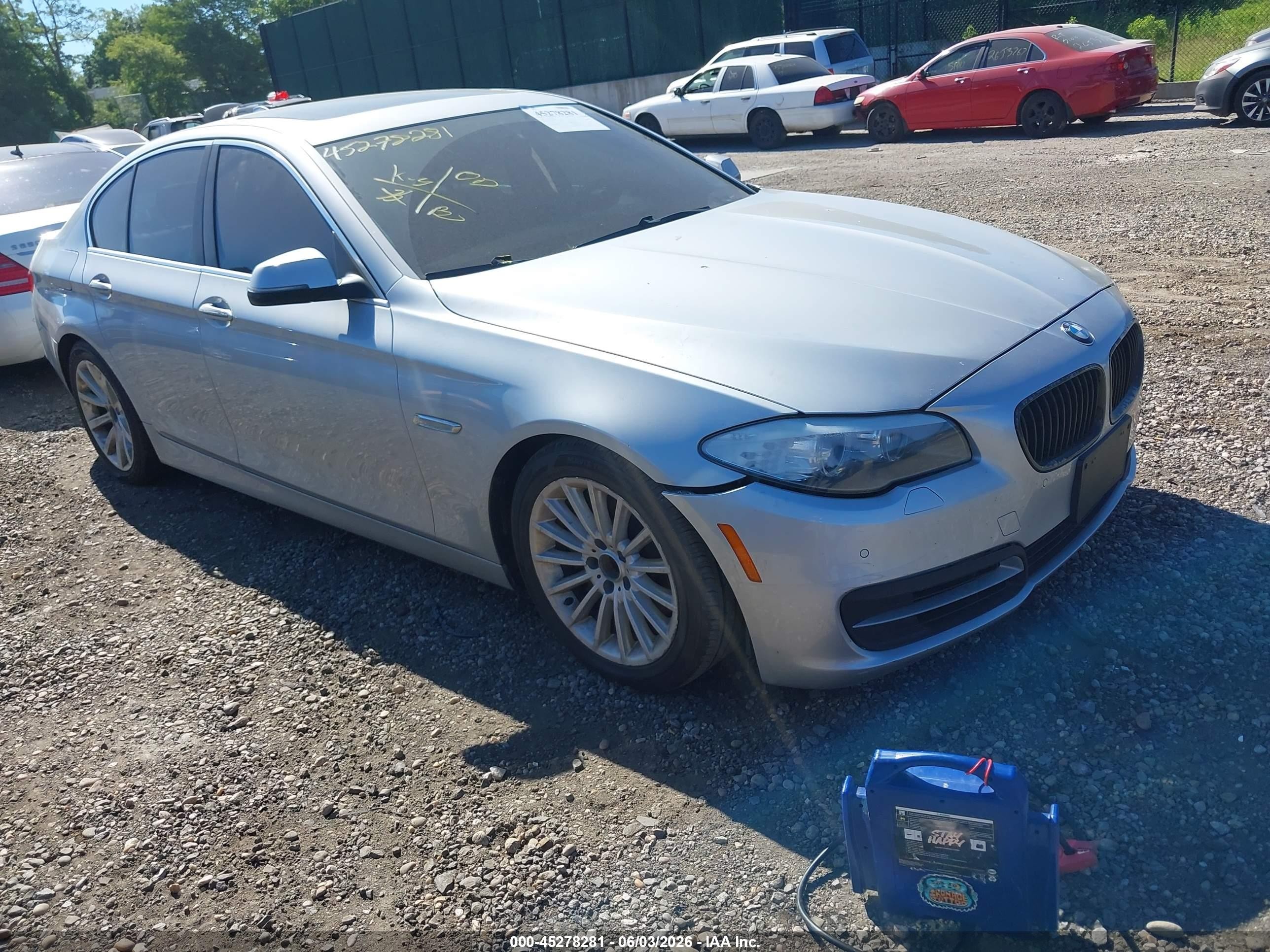 2014 Bmw 535d Xdrive Gray vin: WBAFV3C56ED684991