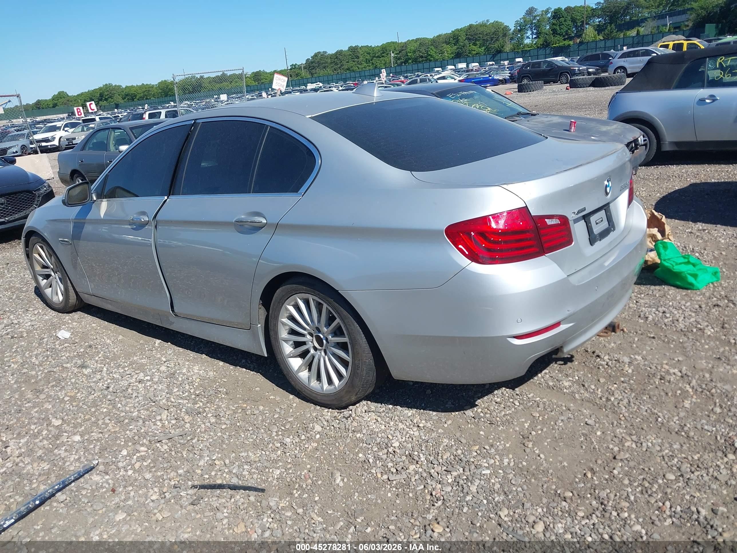 2014 Bmw 535d Xdrive Gray vin: WBAFV3C56ED684991