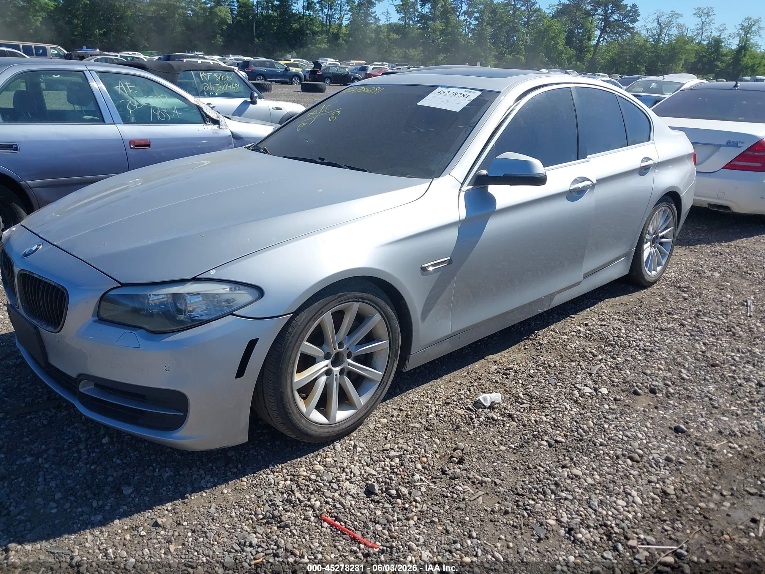 2014 Bmw 535d Xdrive Gray vin: WBAFV3C56ED684991