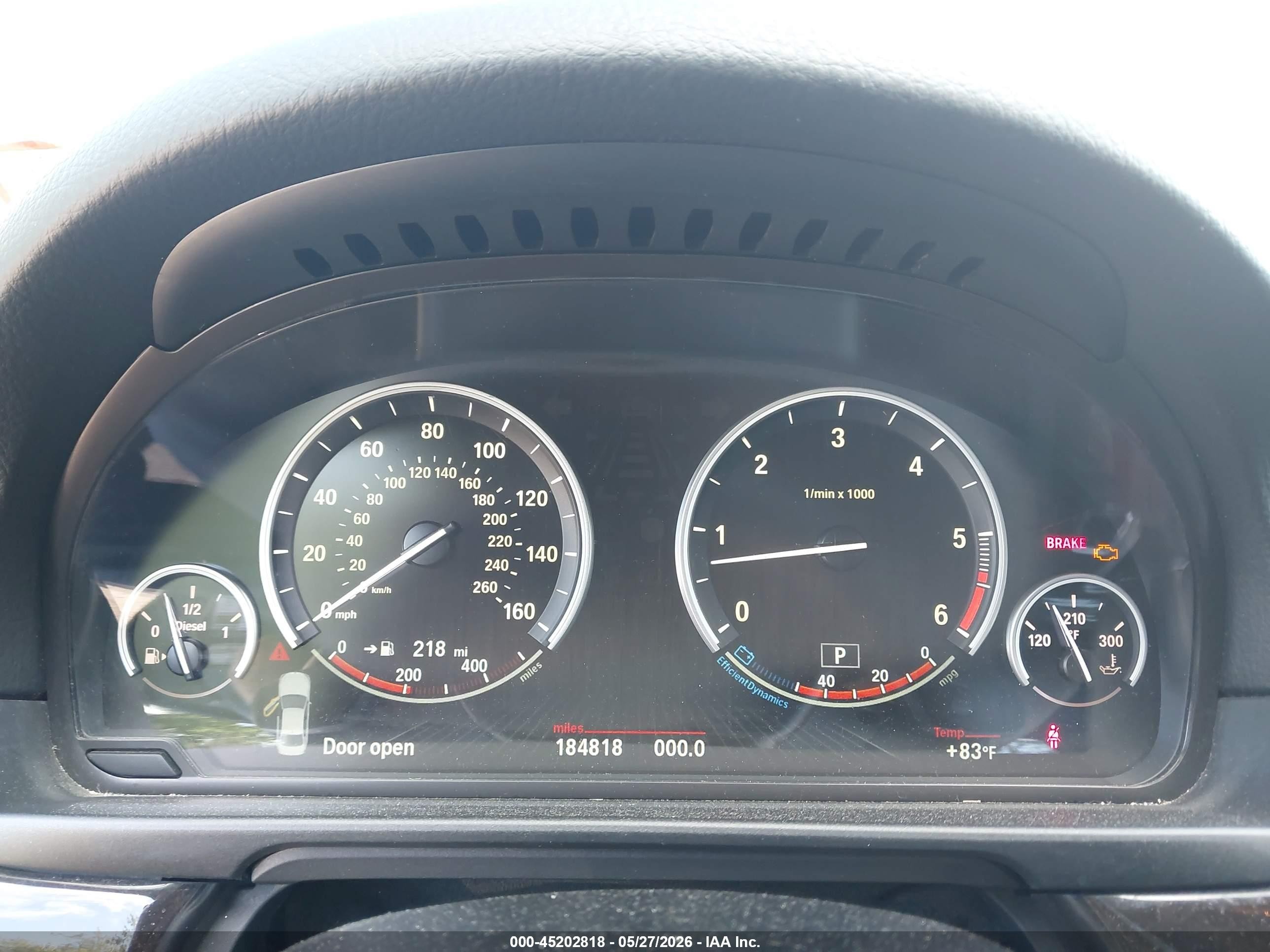 2014 Bmw 535d Xdrive Black vin: WBAFV3C56ED685171