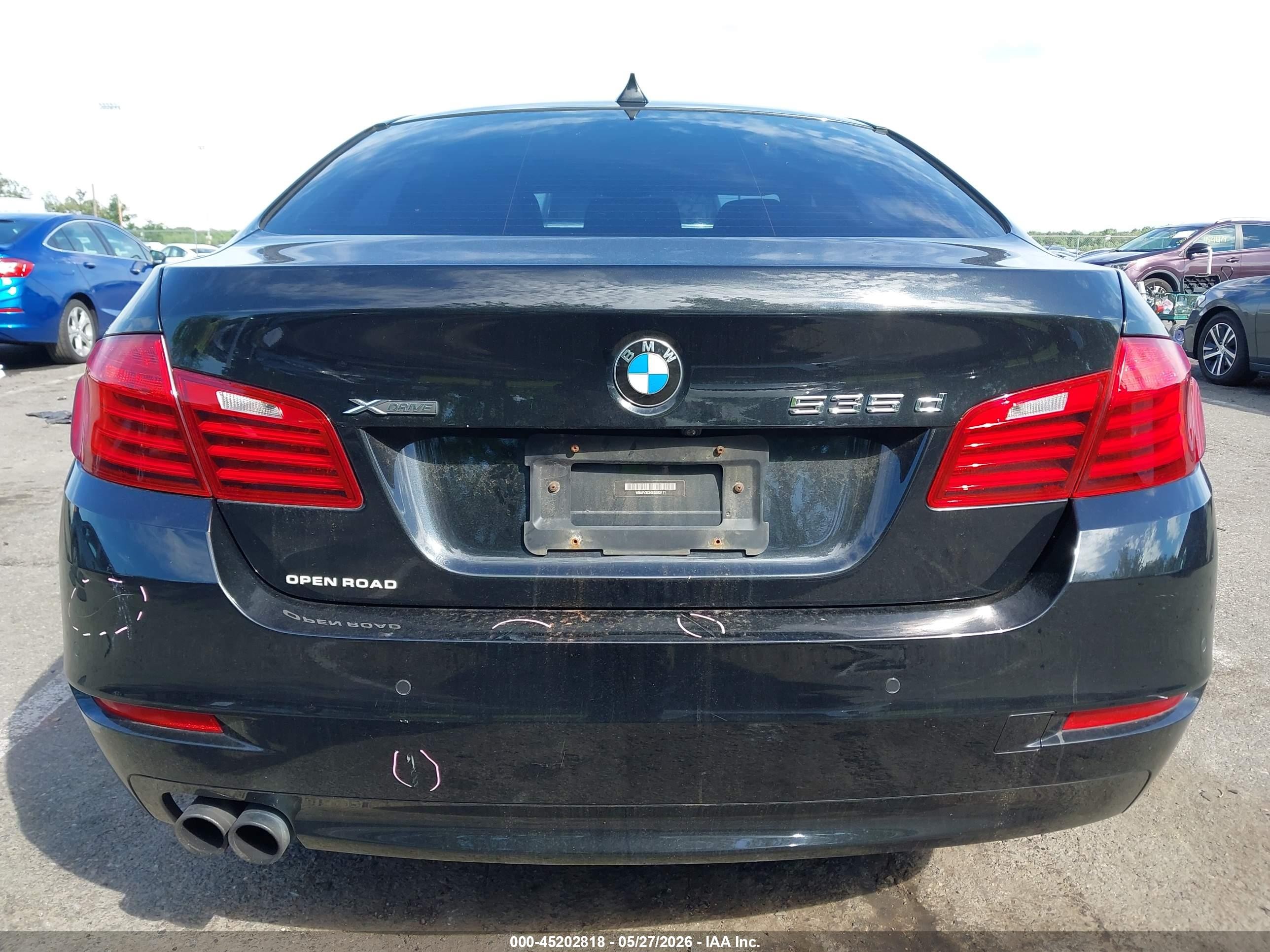 2014 Bmw 535d Xdrive Black vin: WBAFV3C56ED685171