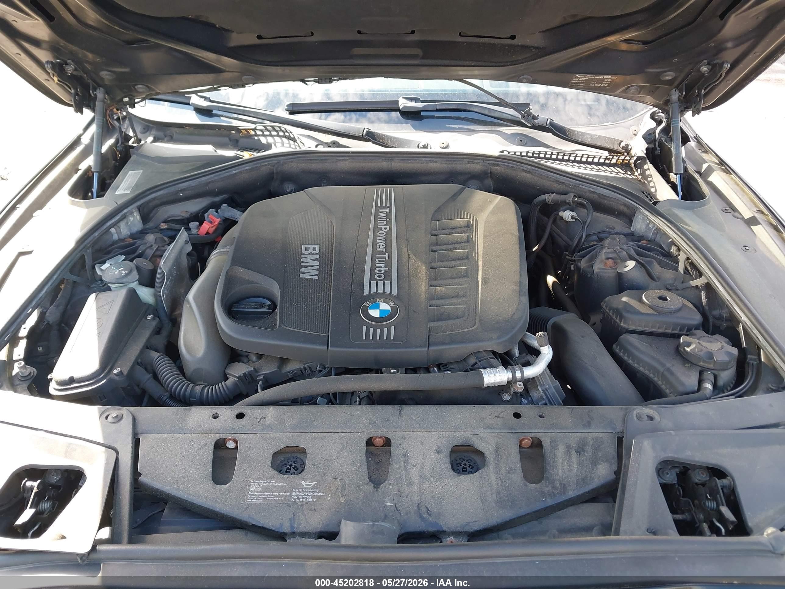 2014 Bmw 535d Xdrive Black vin: WBAFV3C56ED685171