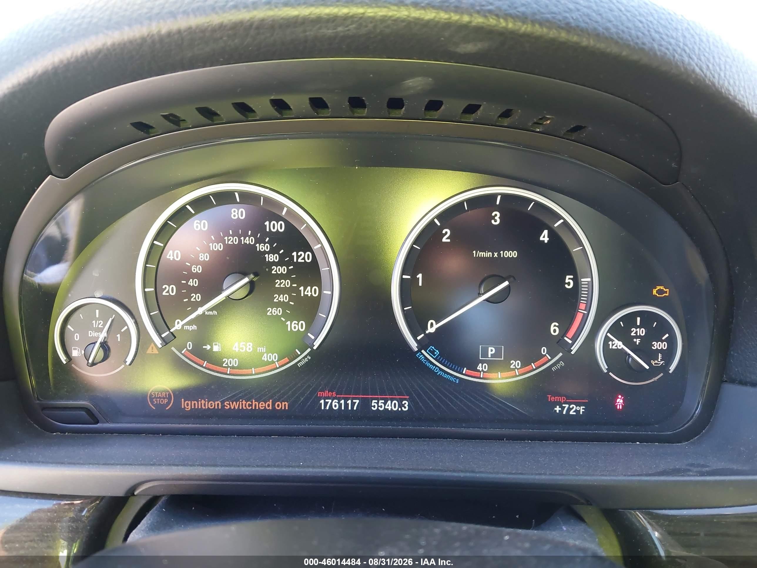 2014 Bmw 535d Xdrive Black vin: WBAFV3C57ED684675